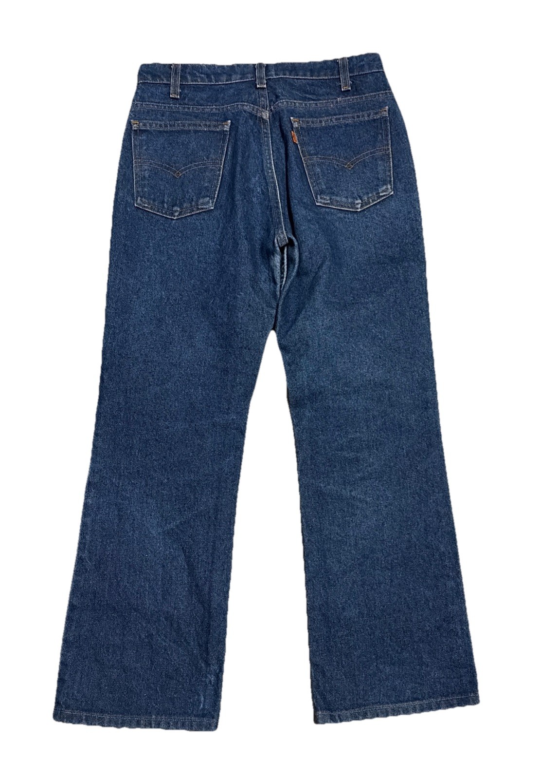 Vintage Levis 517 0217 Orange Tab Jeans Dark Indigo Denim Bootcut 28×26 USA Made