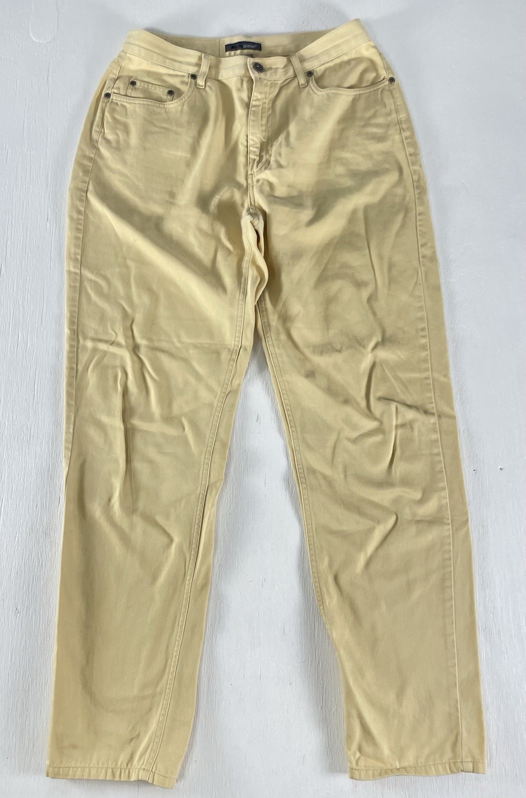 Vintage Lizwear by Liz Claiborne Denim Mom Jeans Classic Fit 12 Yellow High Rise