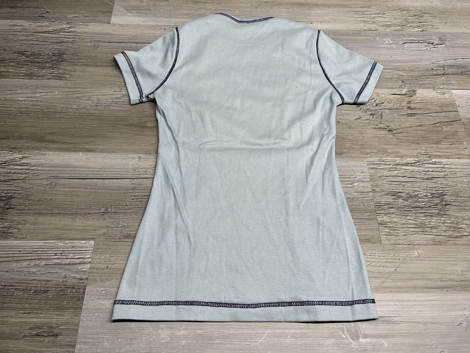 Vtg Organically Grown by Arpeja Blue Short Sleeve Athletic Slim Fit T-Shirt Sz M