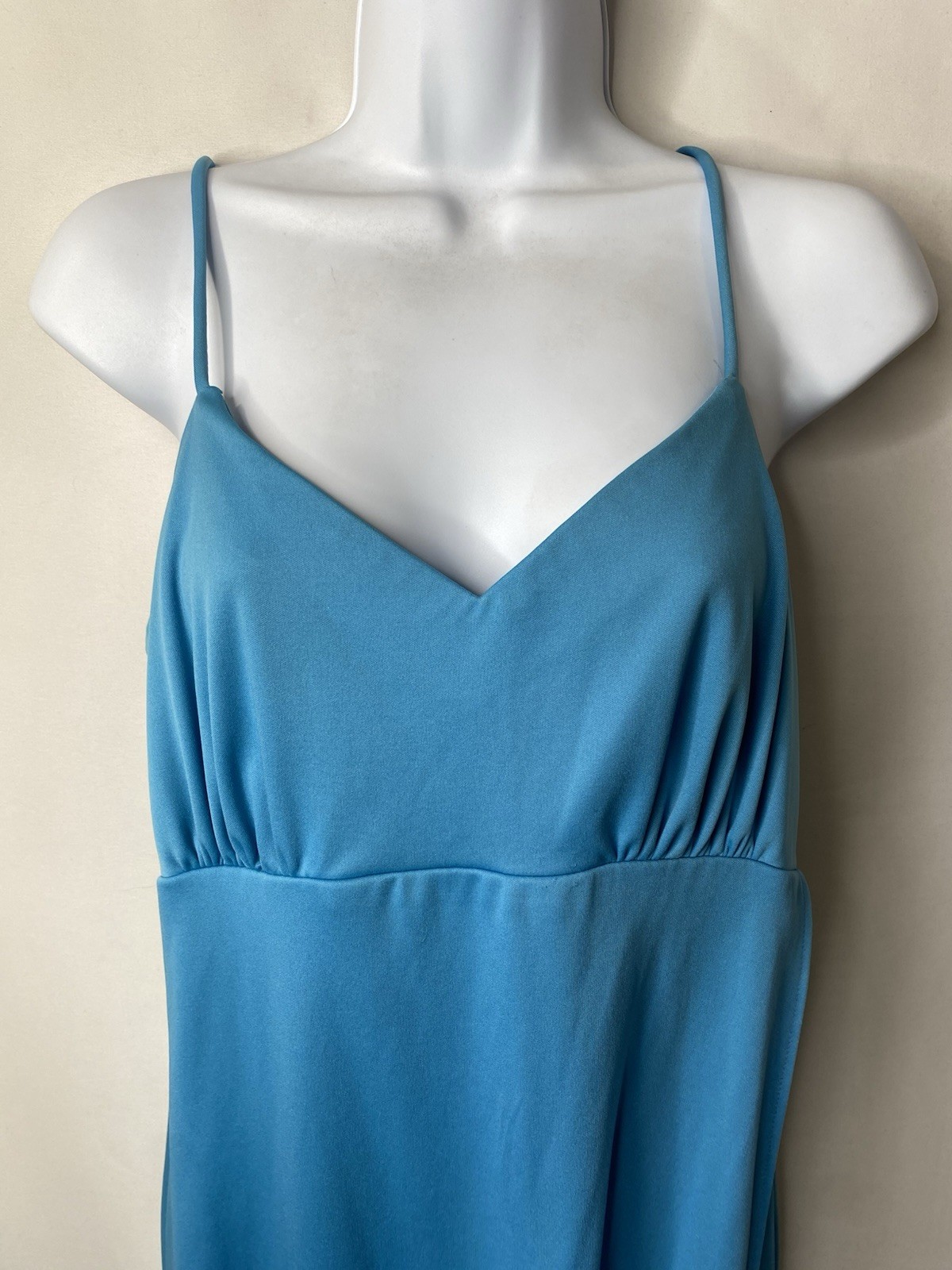 Vintage JCPenney Fashion Cocktail Dress Size 16 T Faux Wrap Slinky Going Out 80s