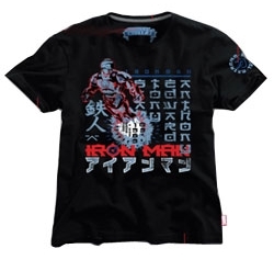 NEW ORIGINAL MARVEL IRON MAN ROCKET TEE BLACK T-SHIRT SIZE „S” 26853