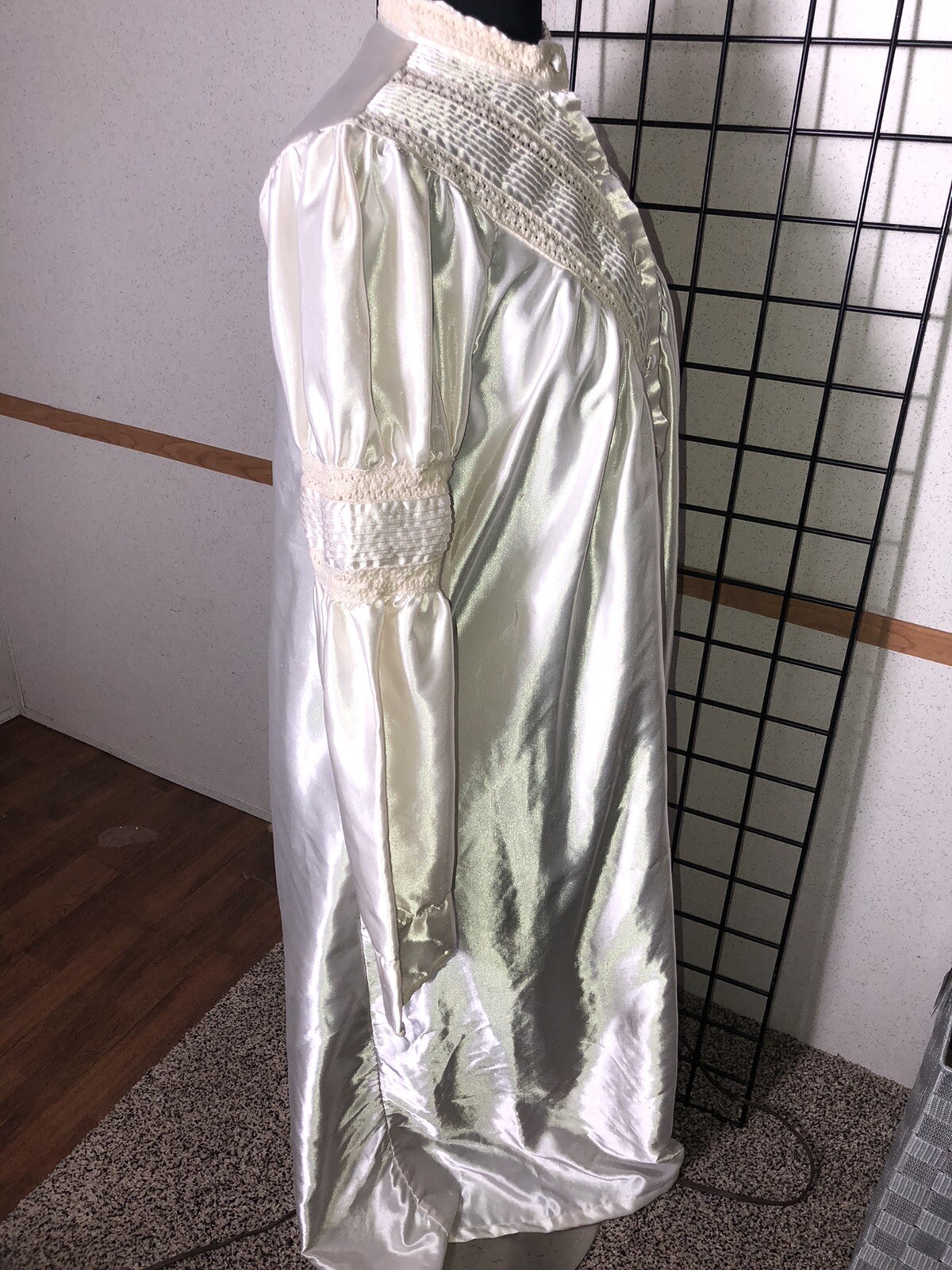 Vintage Lise Stevens Silk-like Size M Victorian Style Long Gown