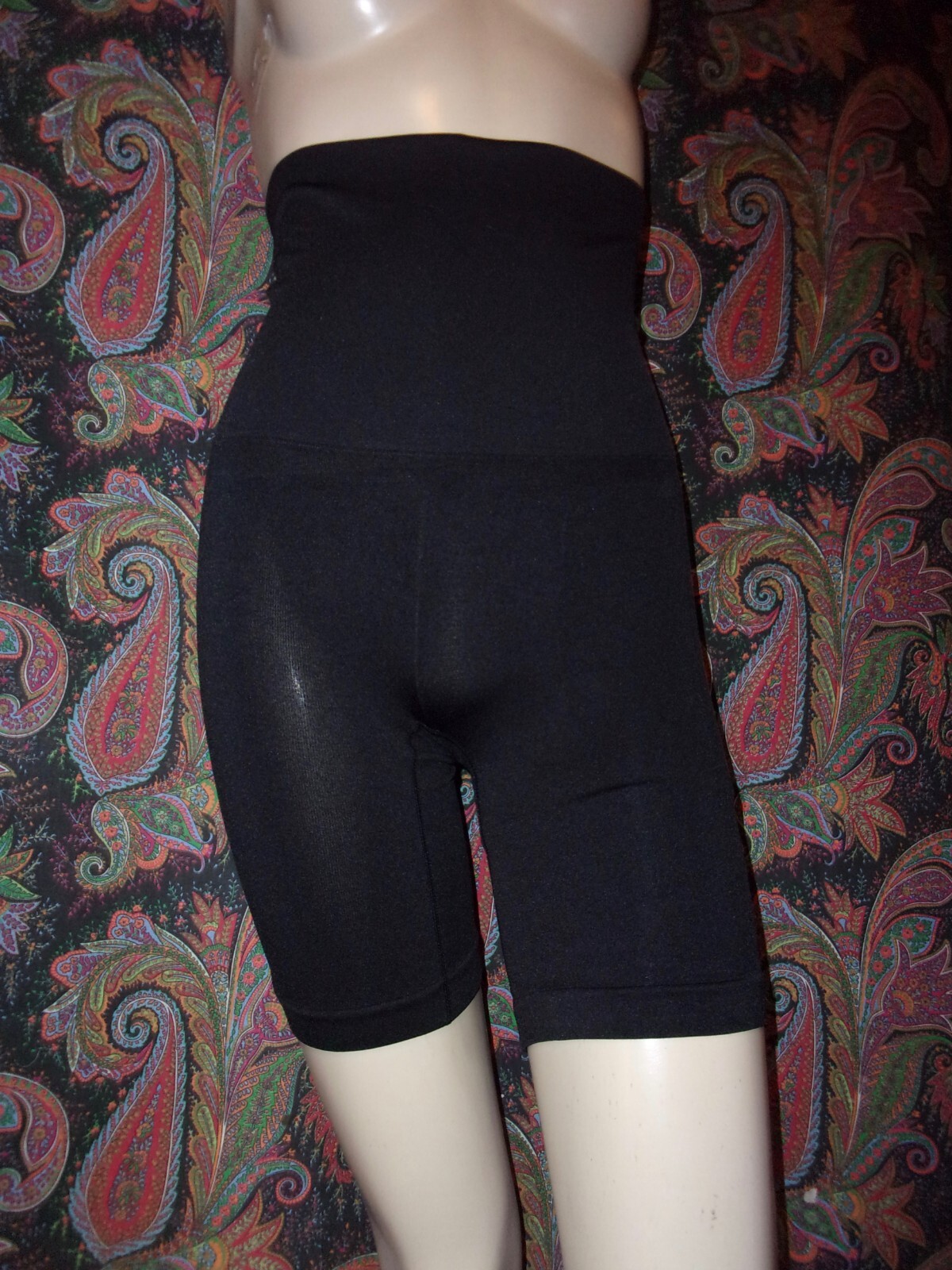 NWOT Skinny Girl Smoother Shaper Black High Waist Long Leg Panty Girdle L