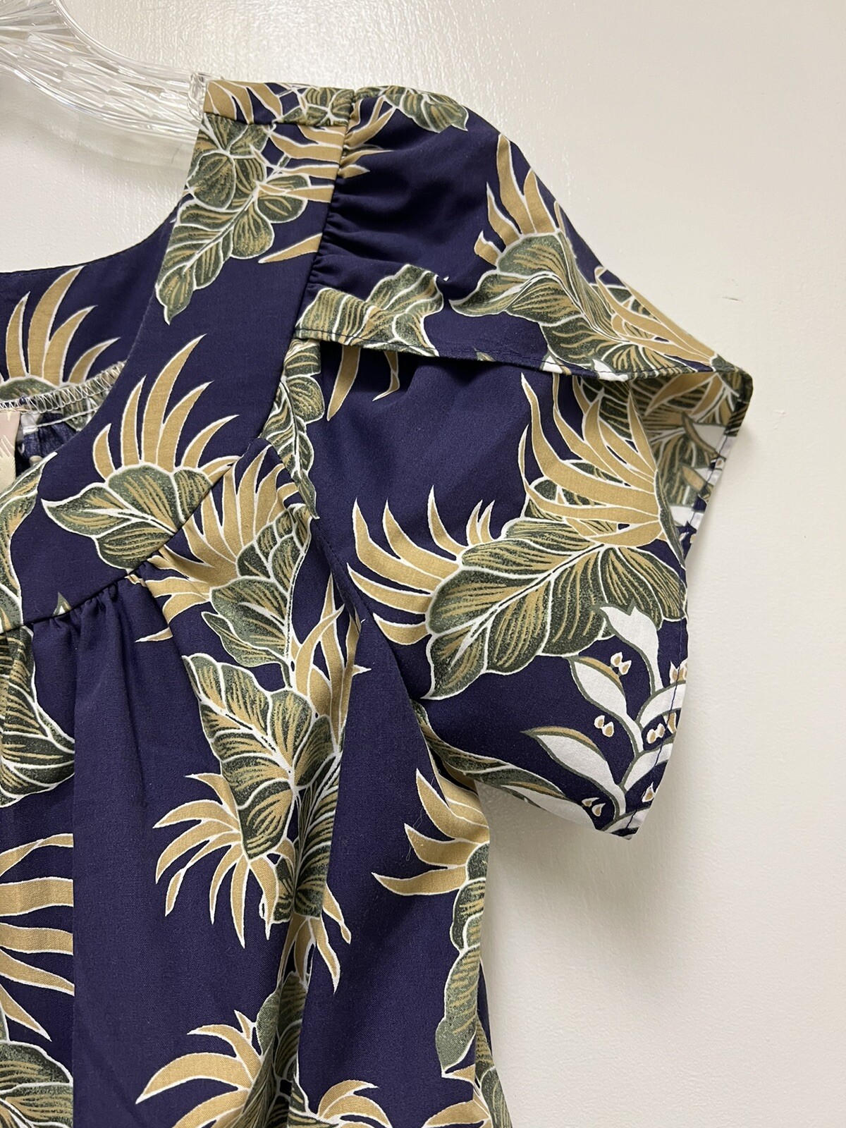 Hilo Hatties Tropical Hawaiian Blue Dress Women’s Size Small EUC