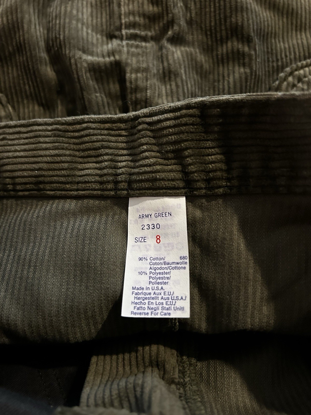90s Woolrich Corduroy Skirt 8 Army FreeVintage Outdoorwear Full Length Deadstock