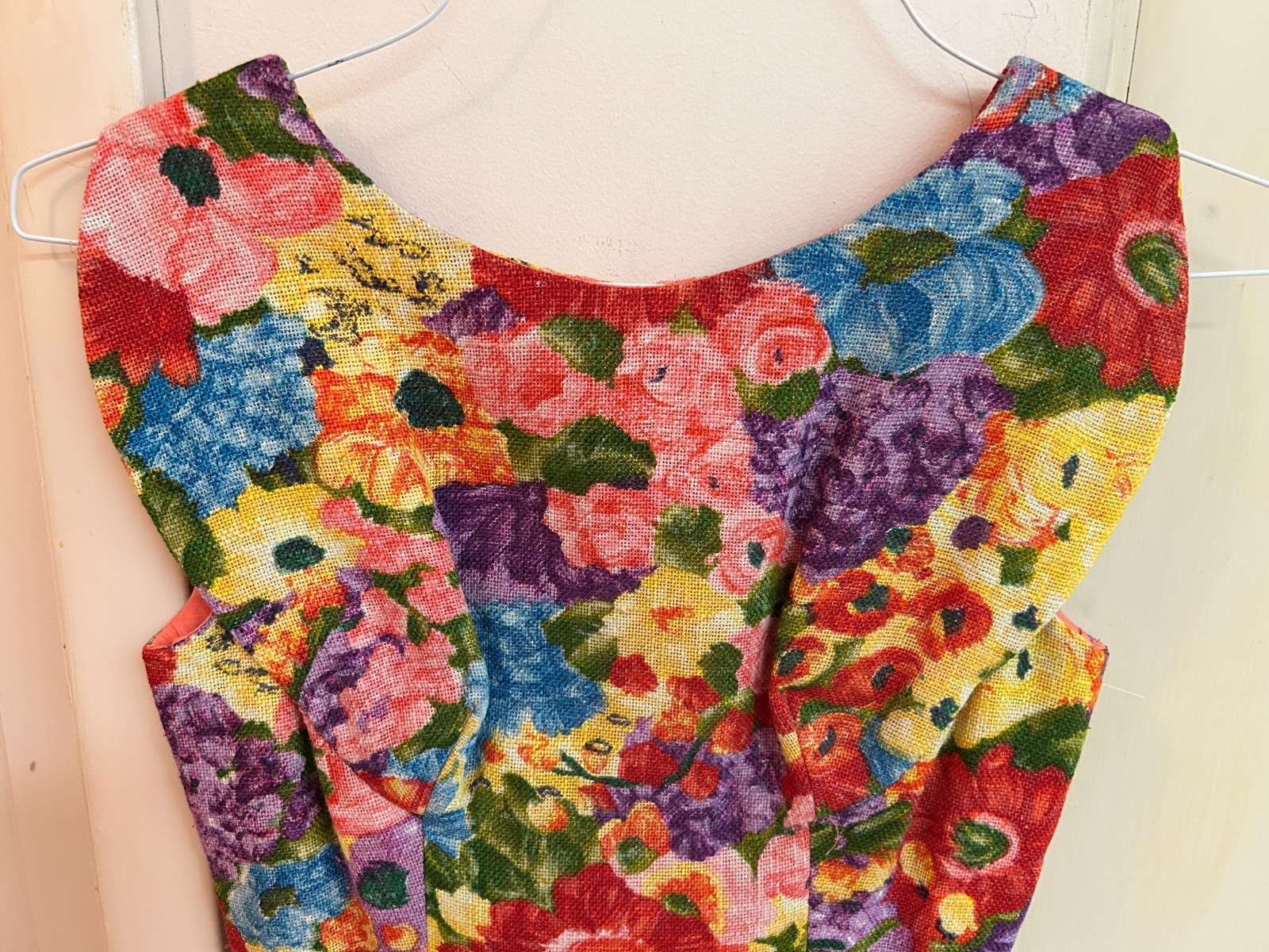 Vintage Edward Abbott Of New York 1960’s Colorful Midi dress Pre-Owned