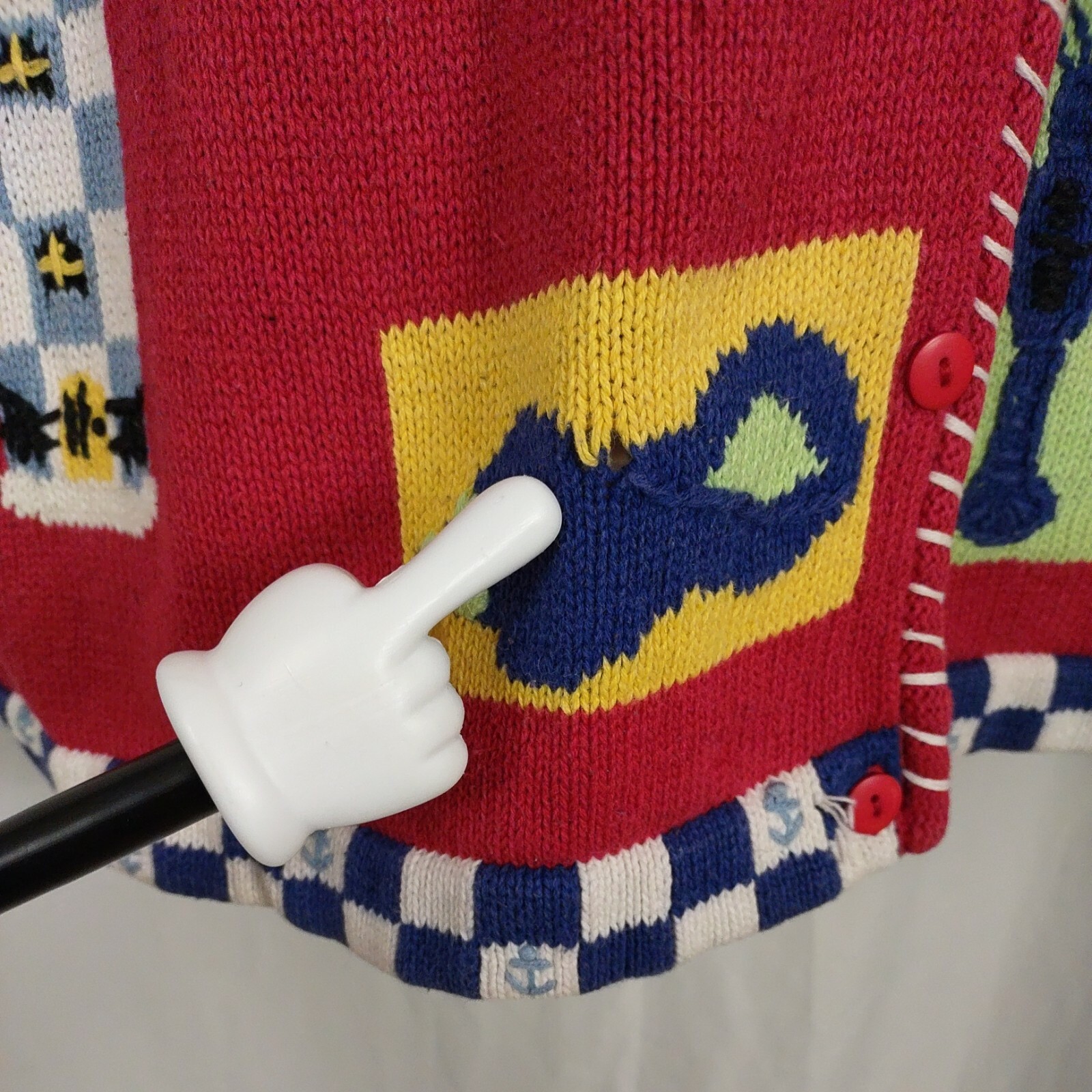 Ocean Sea Theme The Quacker Factory Knitted Vintage Sweater Women’s Size Medium