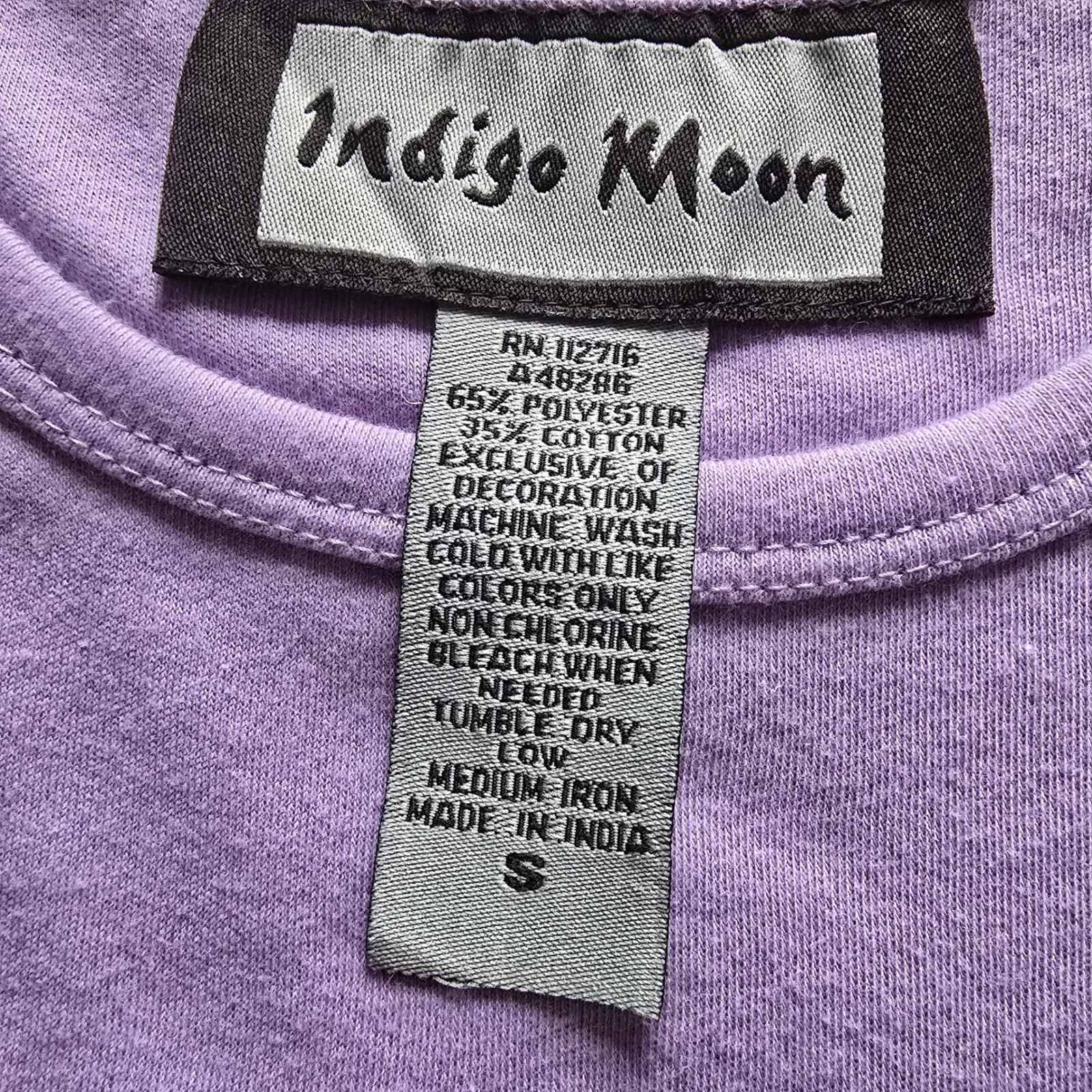 Indigo Moon Womens 2 Piece Set Jacket & T-Shirt Floral Embroidered Pink Purple S