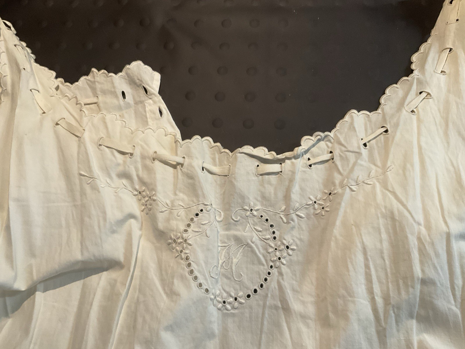 Antique Edwardian one piece undergarment Split crotch Bloomer XS