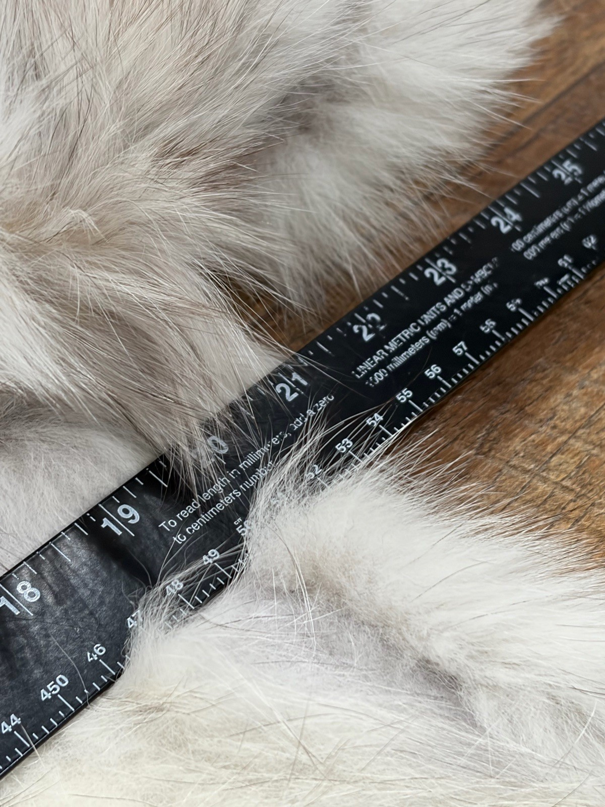 Vintage 80s Nikki Blue Fox Fur Coat Medium White