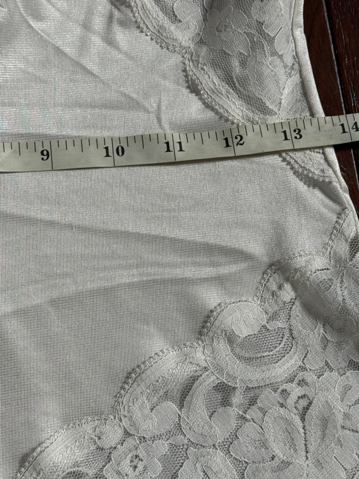 Vintage Slip Interludes by CIRA White Lace Satin Teddy Bodysuit Lingerie Medium