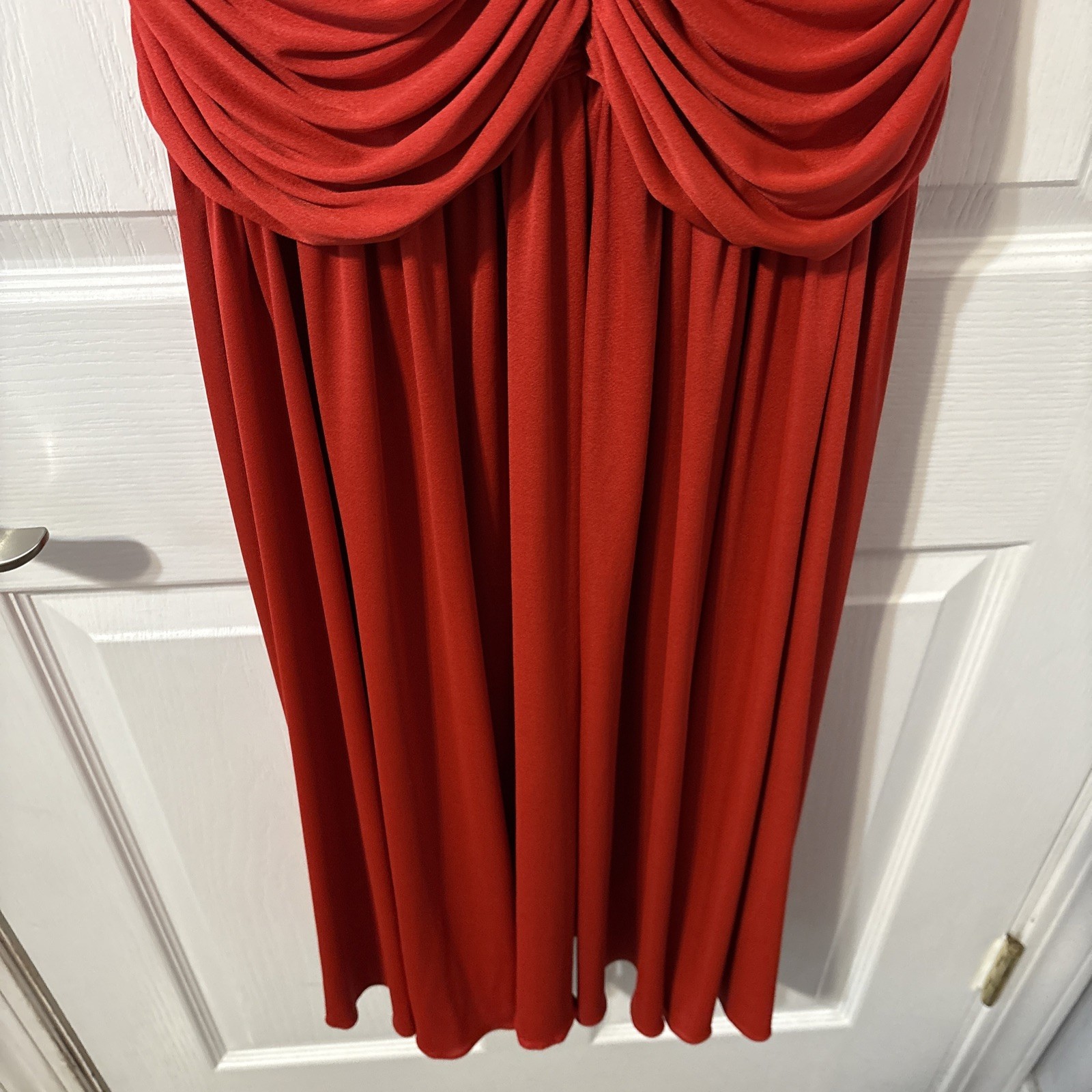 Rare Vintage Claralura Original Circa 1980’s Red Dress Size 12 Small Flaw