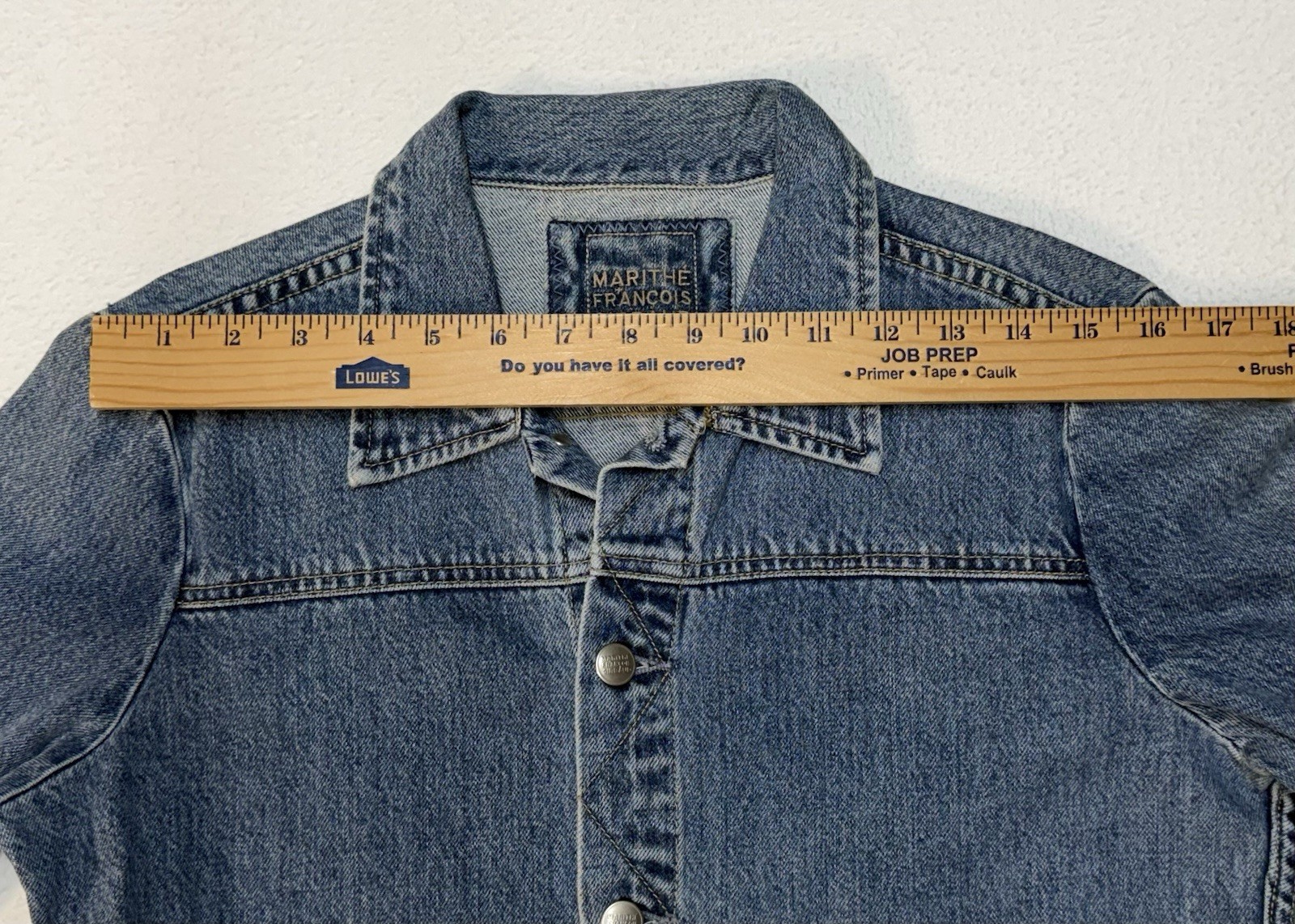 Vintage 90s Marithe Francois Girbaud Jean Denim Trucker Jacket Sz M Chest 39 EUC