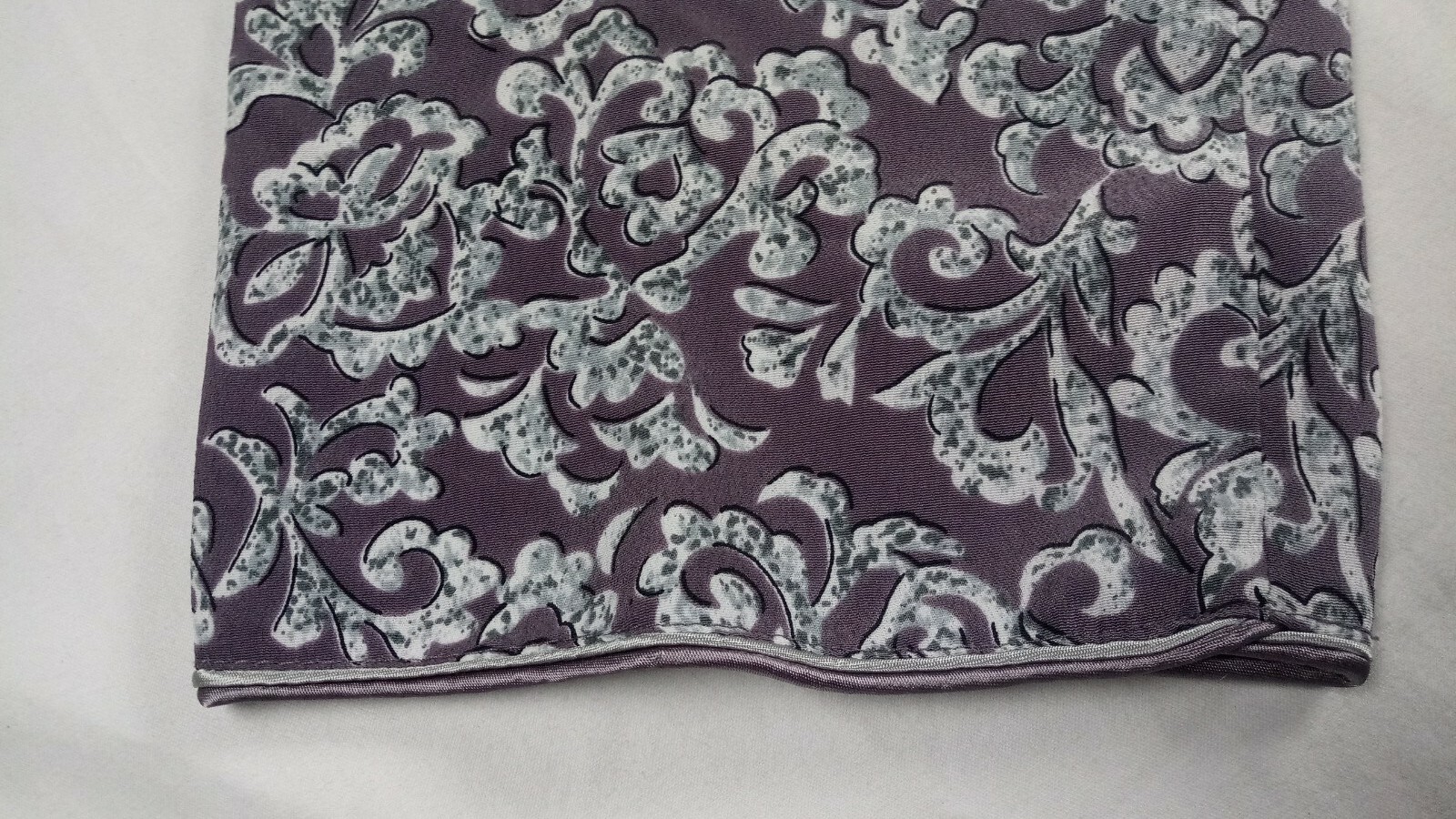 May King High Fashion Jacket Oriental Brocade Satin Gray Frog Buttons Size 13