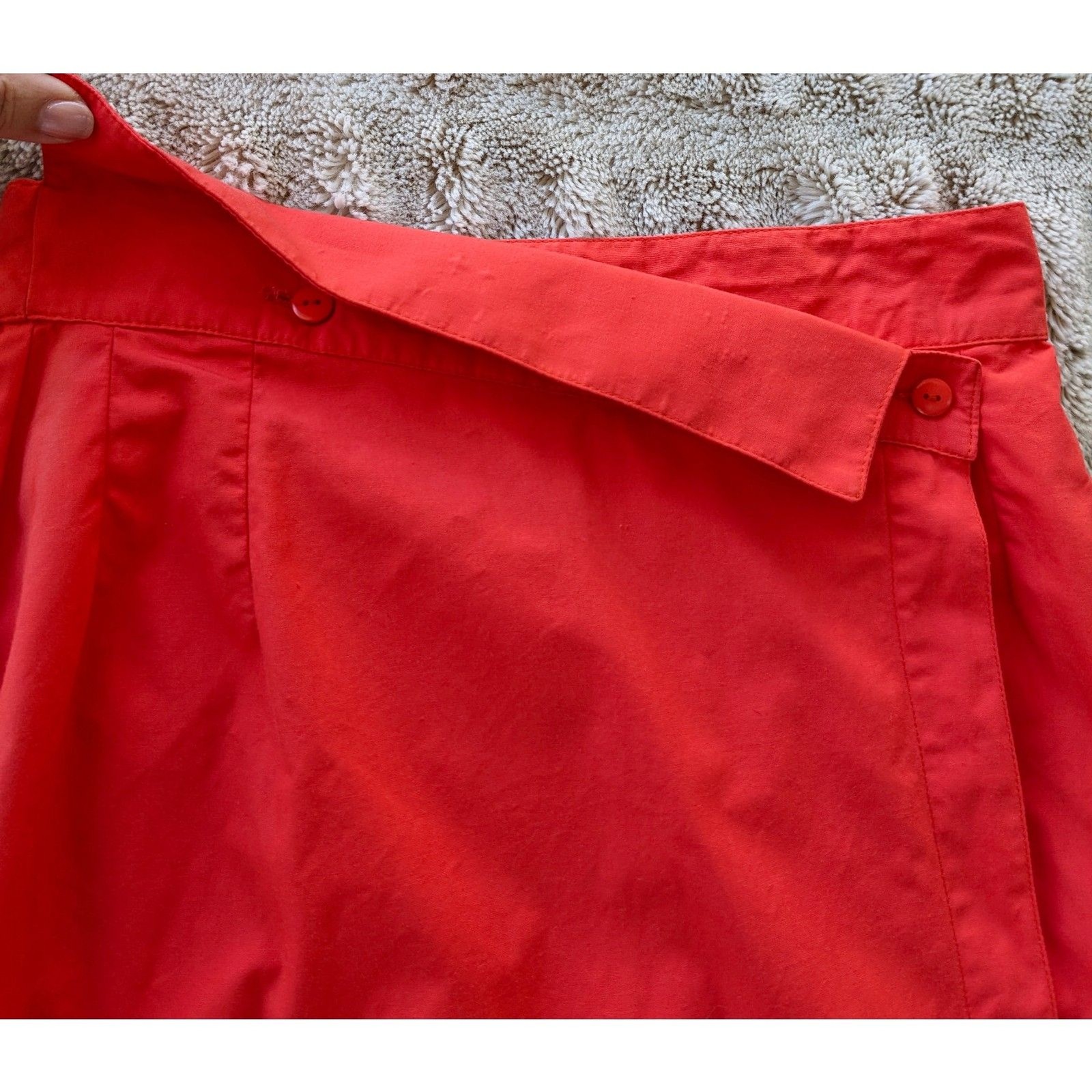 VTG 80s Anastasia Paris by François Viannay Made in France Pencil Wrap Skirt 2/4