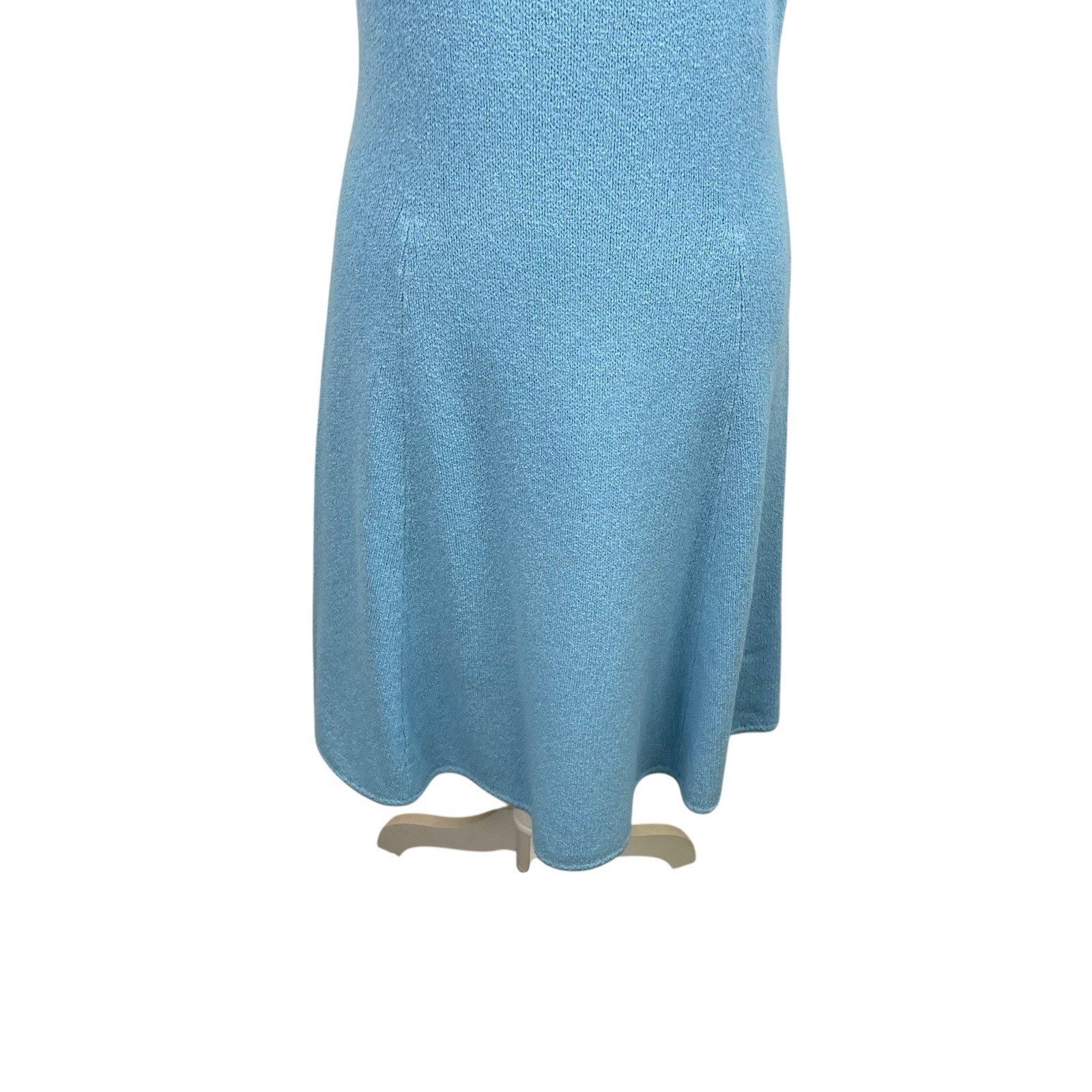 St. John Knits Vintage 1960’s Powder Blue Santana Knit Dress Film TV Hollywood