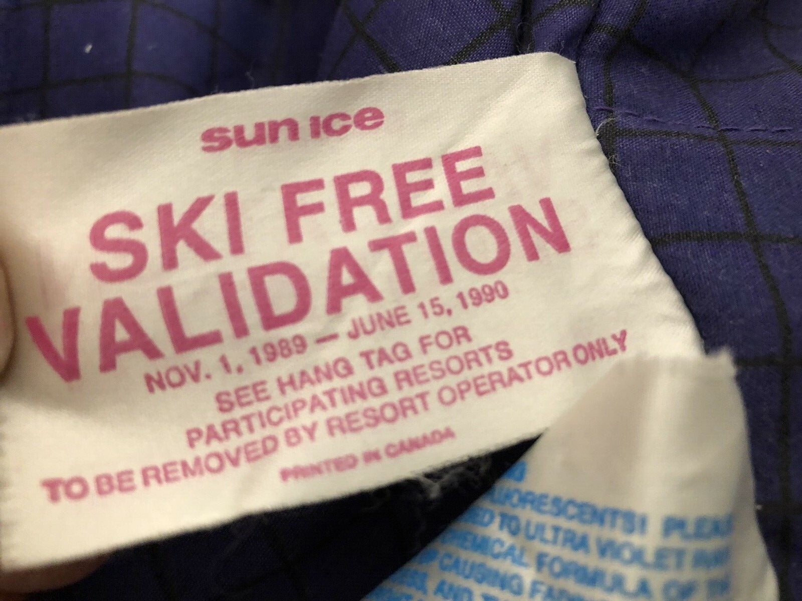 1989 Vintage SUN ICE Purple Womens 12 SKI SNOWBOARD Thermore Hooded Jacket Coat