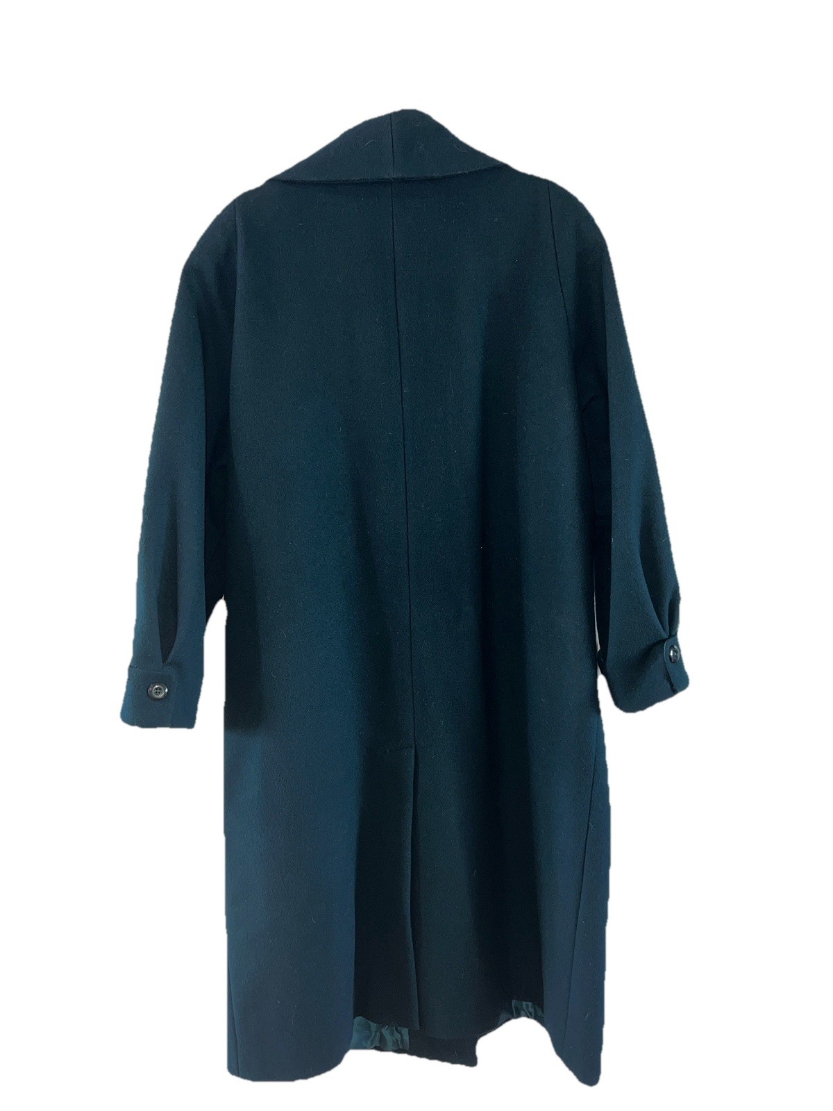 Donnybrook Emerald Green Wool Coat 22W Plus SZ Vintage 90s Dark Academia Trench