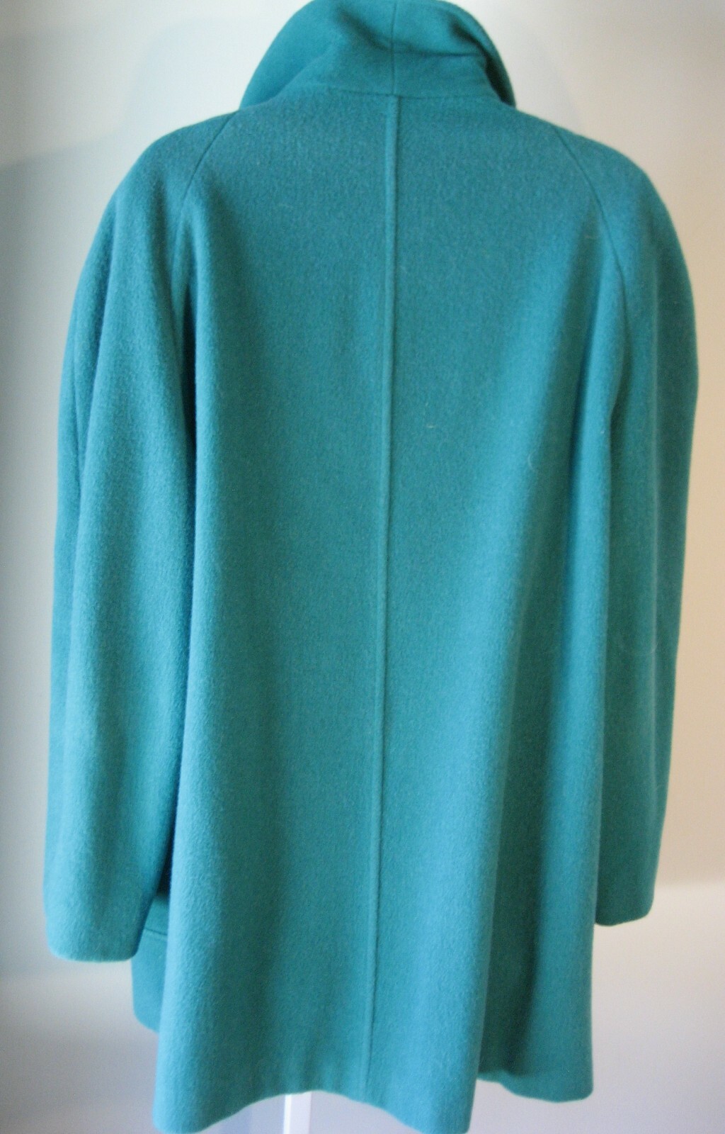 Vintage Wellington Fashions Coat Wool Green USA Sz12? Med? Bust~42″ Nice St.Pats