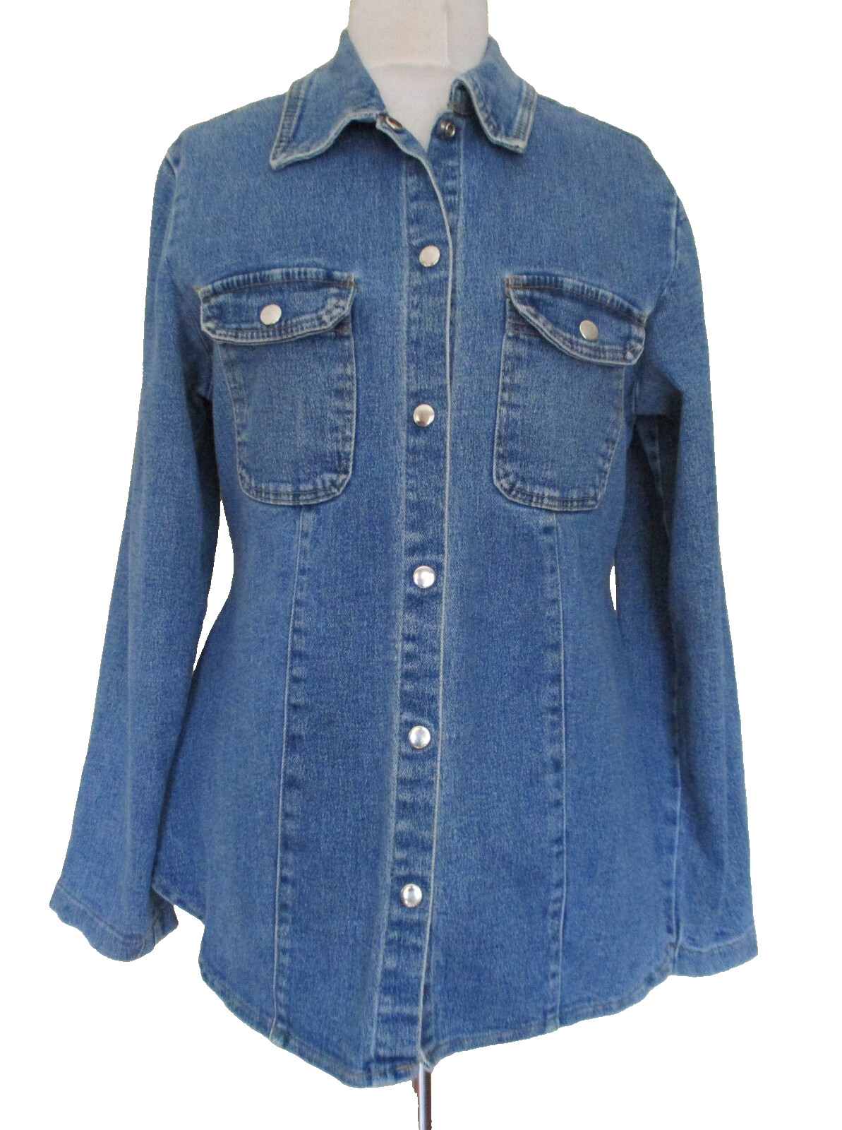 Vintage L.A. Connection Denim Jean Shirt Jacket Medium Women