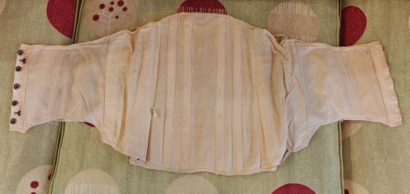 Vintage Side Lace CAMP Military/Medical Lumbar? Support Back Brace Canvas Corset