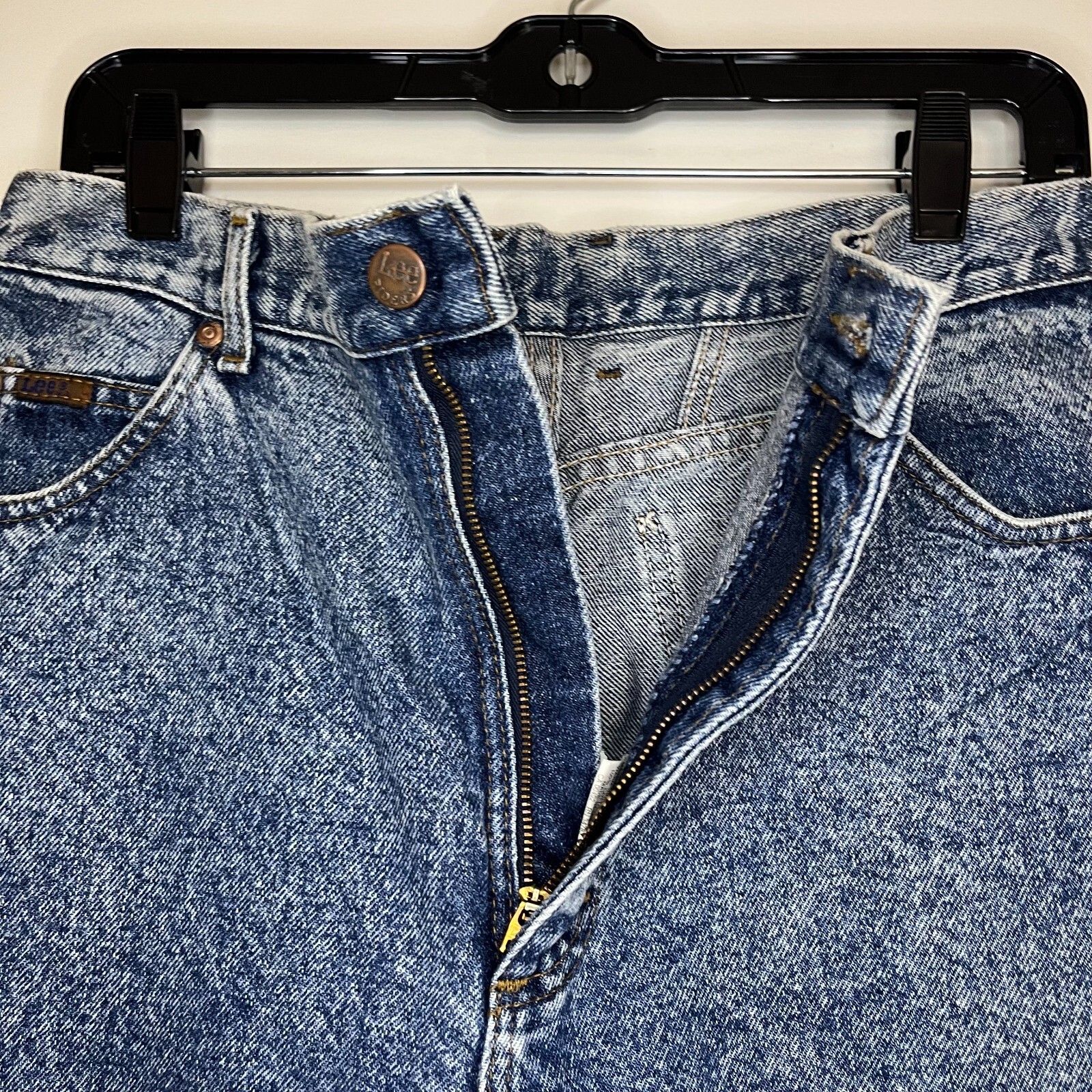 Vintage Lee Riders High Waist Tapered Leg Size 14 (31×28) USA Made
