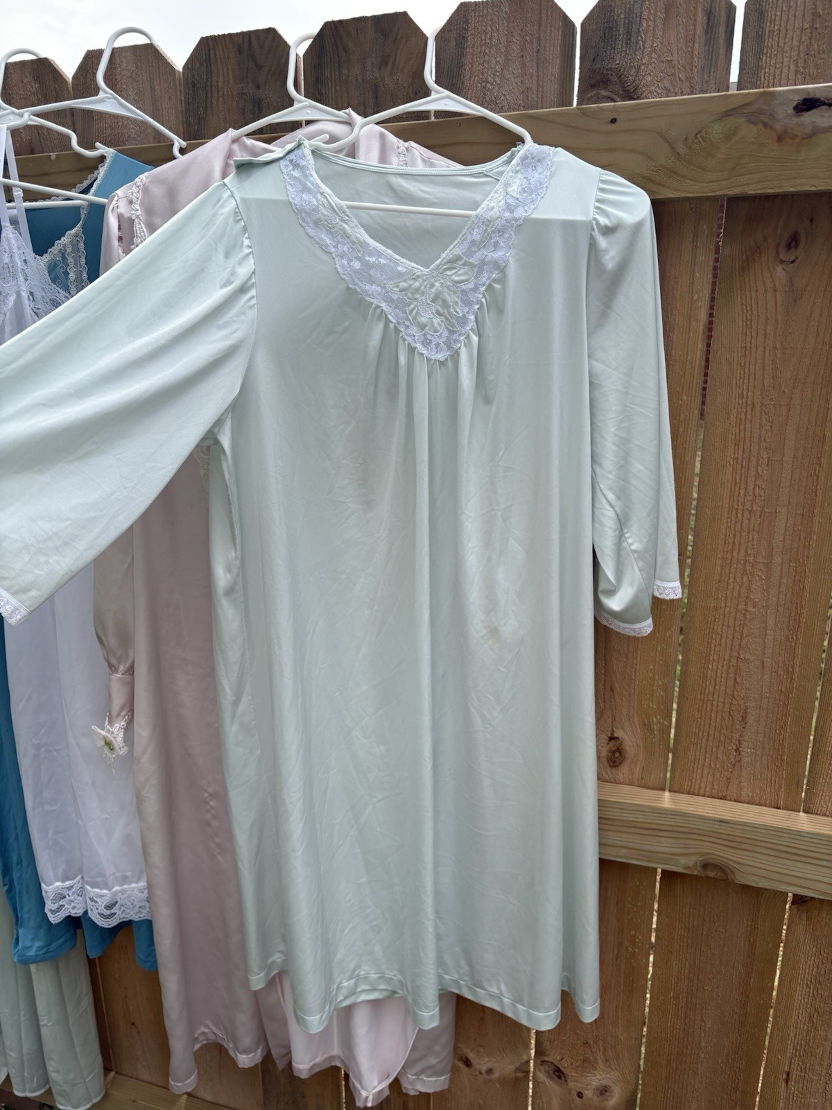 Lot Of 10 Pieces Vintage Nightgowns And Robes Moomoos Slips Lingerie L/XL