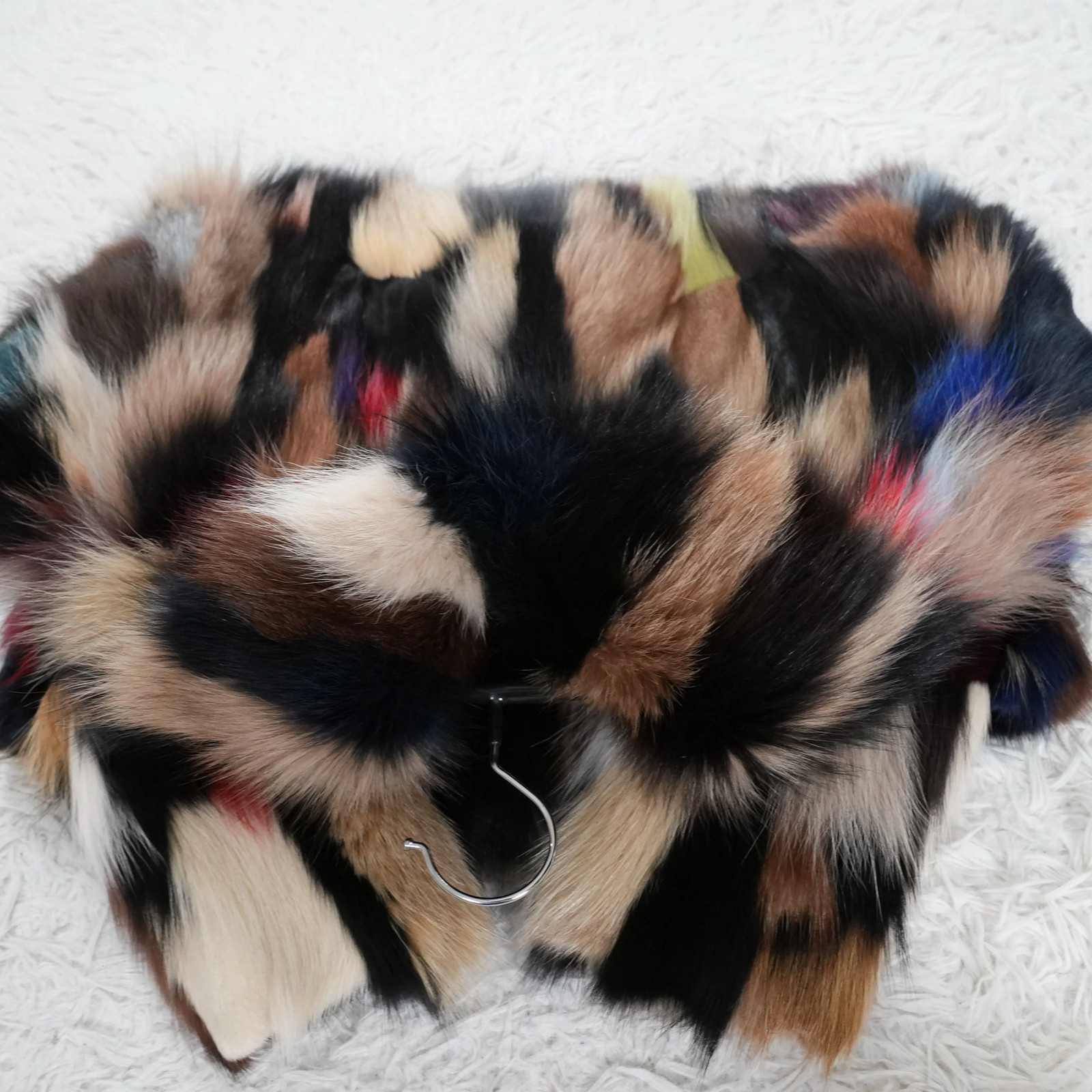 Multicolor Fox Jacket – Genuine Vintage Fur From Japan