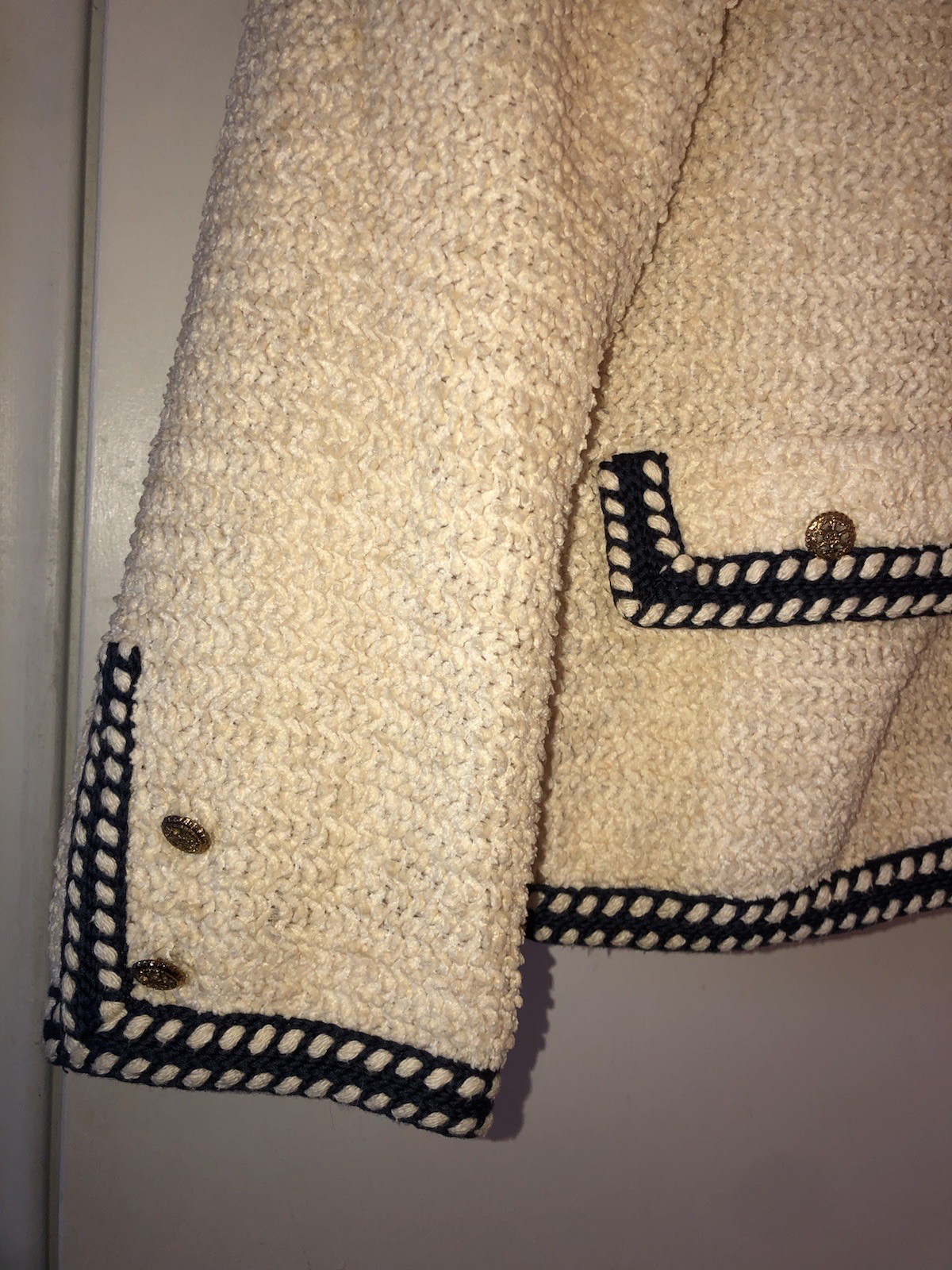 Incredible Vintage 1960s Cele Peterson Tweed Knit Jacket Blazer Button Front