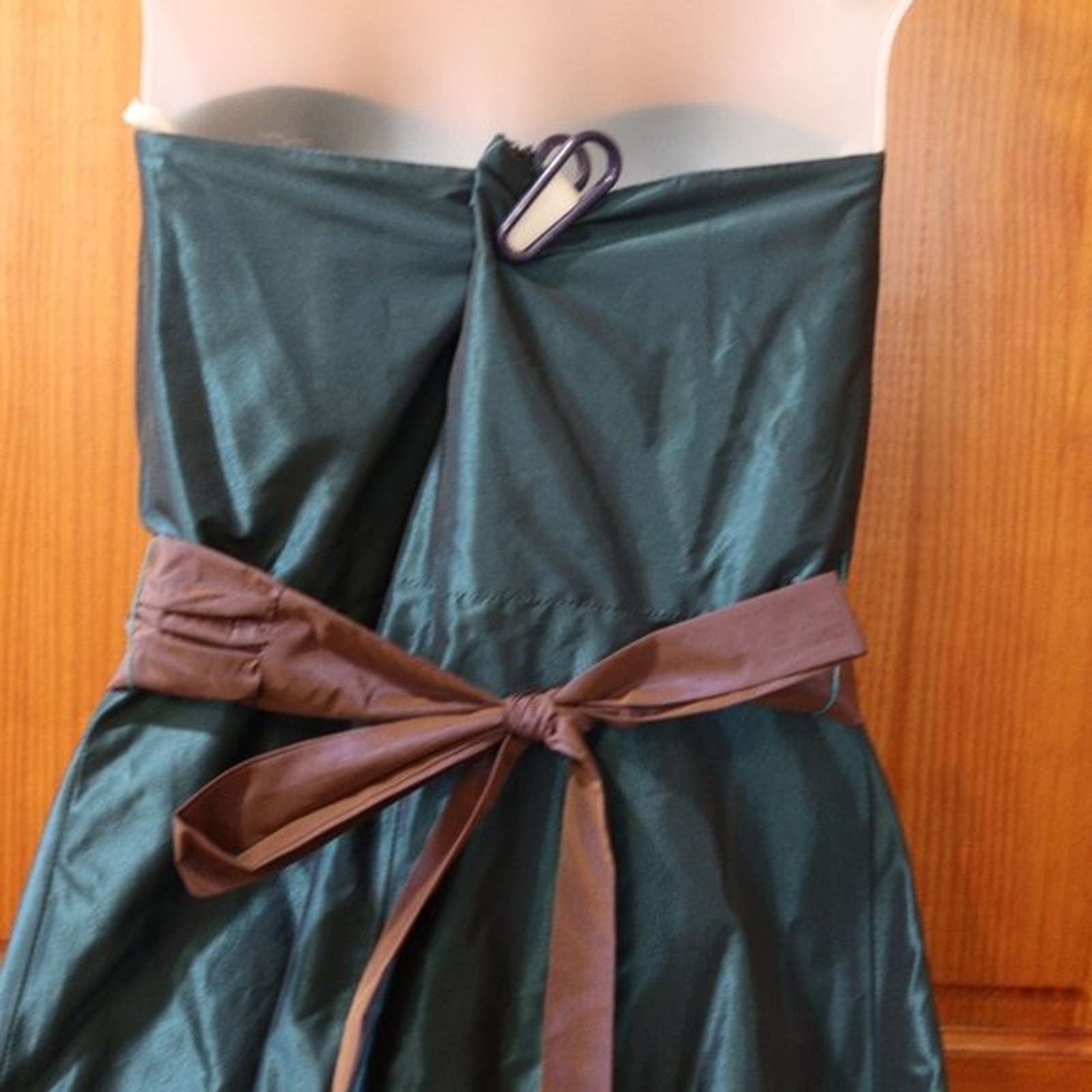 Robin Jordan Taffeta Vintage Prom Dress USA Strapless Short Dress 4