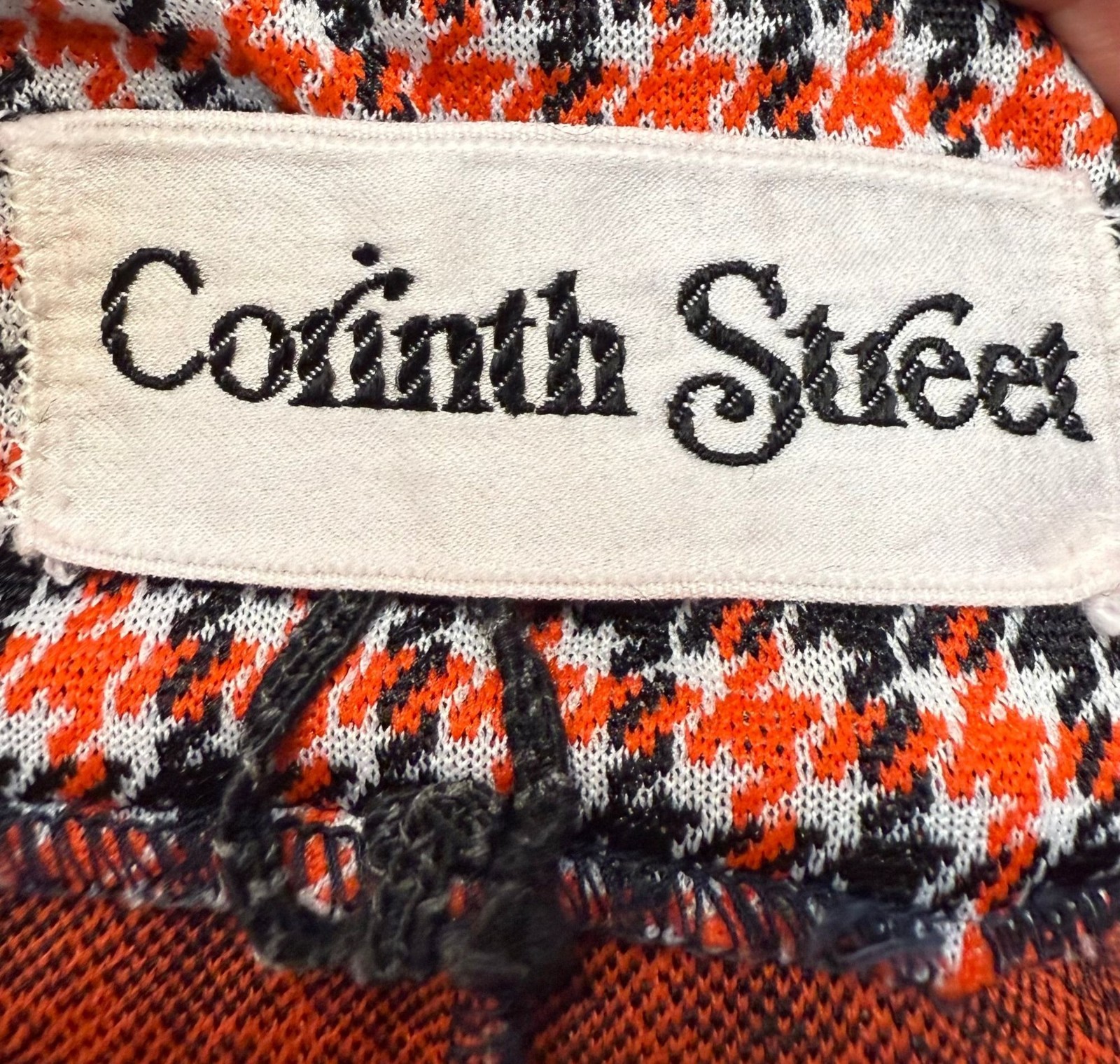 Vtg 1970s Plaid Flare Leg Double Knit Slacks Corinth Street 70s Bell Bottom Pant