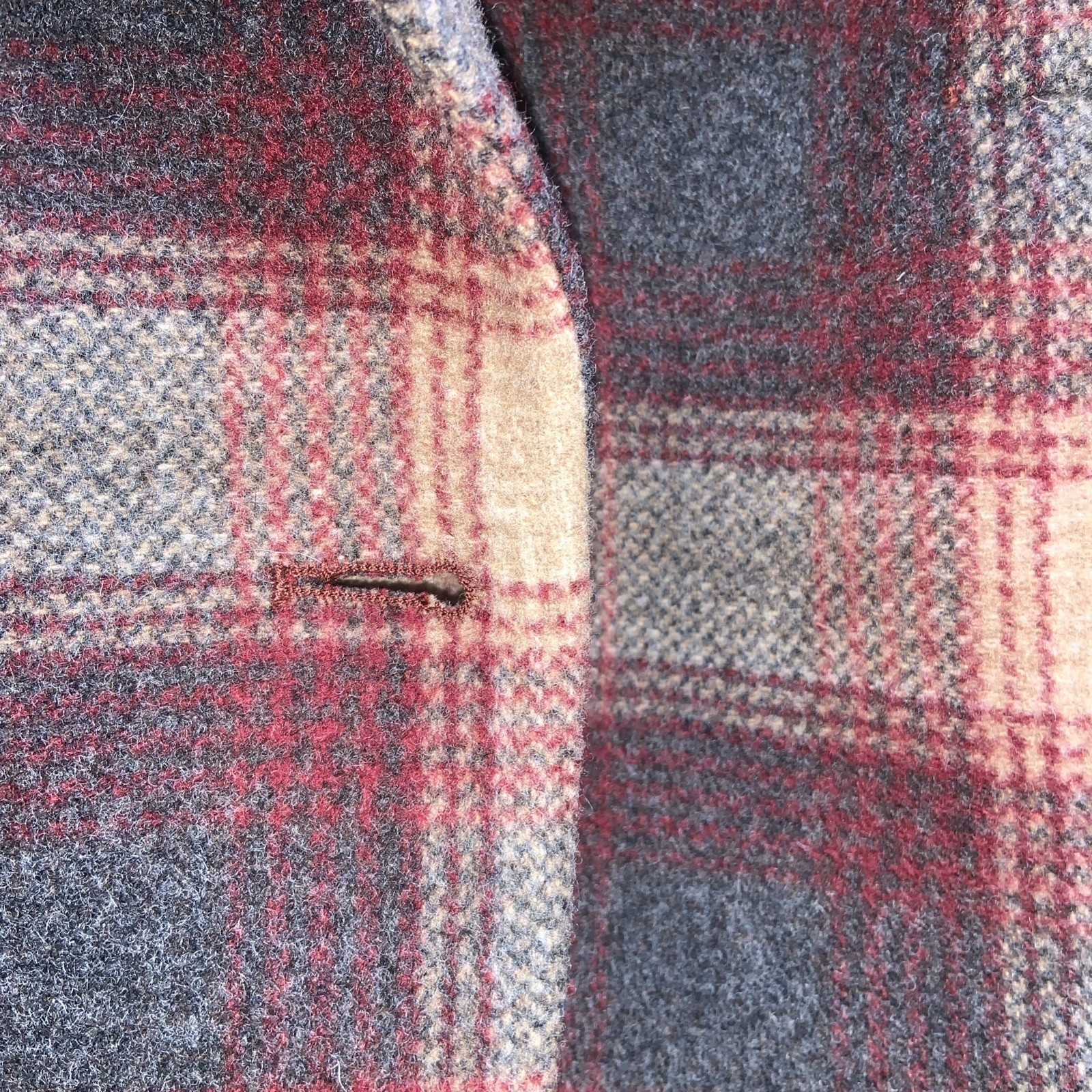 VTG L.L. Bean Women’s Plaid Wool Cashmere Blend Button Up Blazer Jacket – Sz 16p