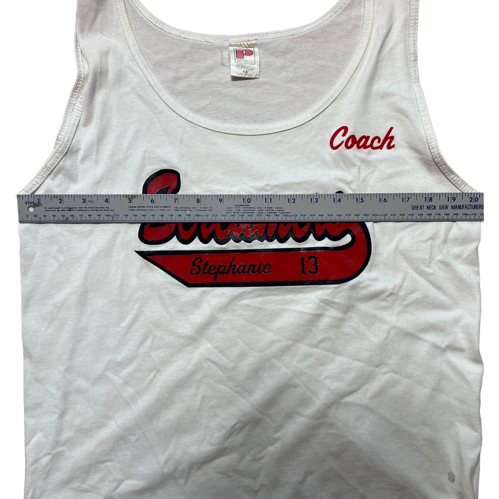 VINTAGE 90s Screamers Coach Team Size M Tanktop Halloween Scream Queen