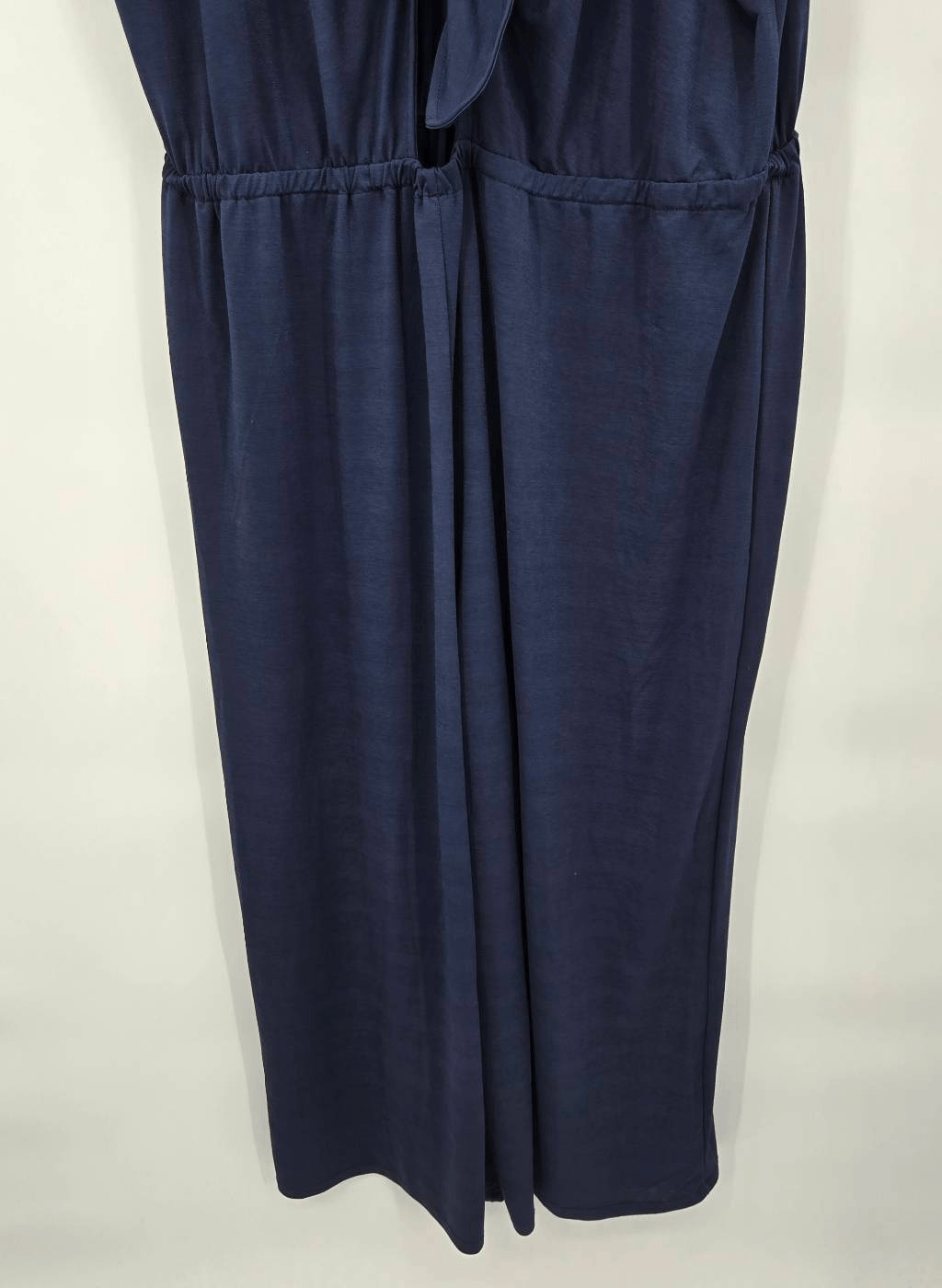 Swimsuits for All Jumpsuit Cover Up Size 18/20 Navy Tie Front