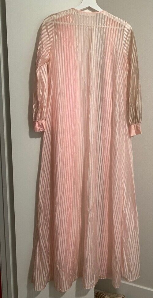 Vintage Frederick’s of Hollywood and Pandora Lingerie Pink Stripe Robe