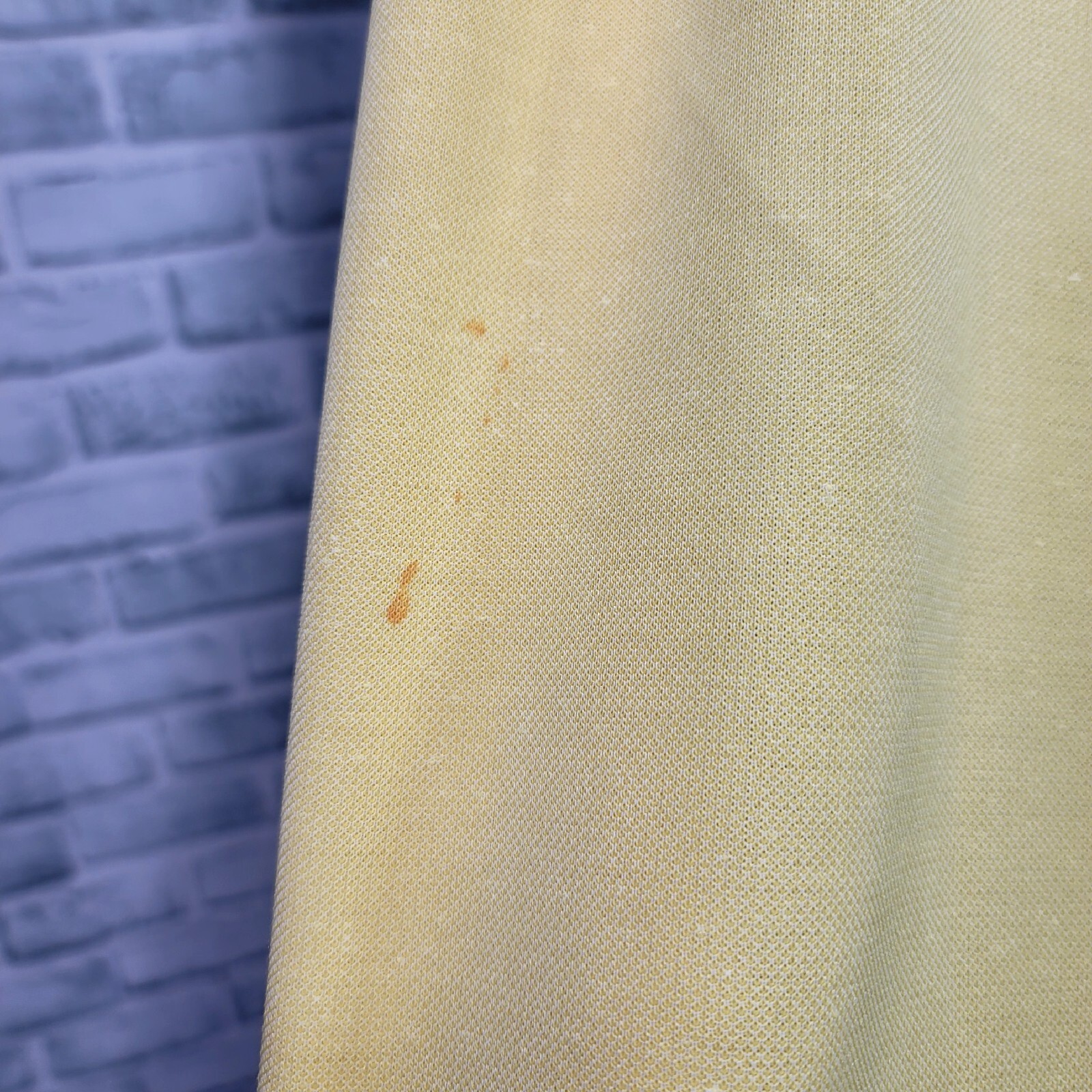 Vintage 60s 70s Maxi Dress Yellow Blue Striped Floral Applique Shawl Collar Mod