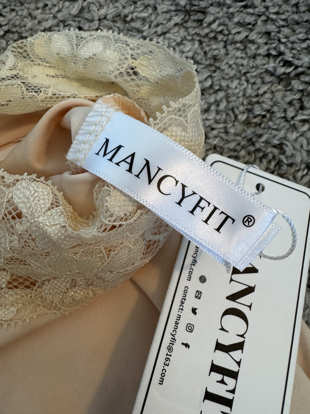 NWT MANCYFIT Slip Underskirt with Slit in Nude Tan Women’s SMALL NEW