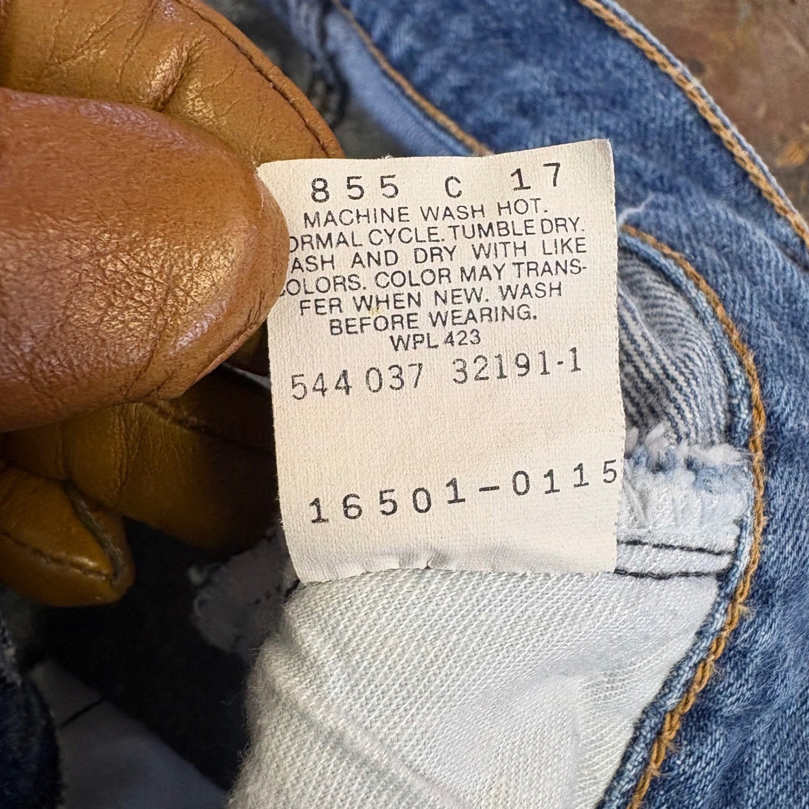 Vintage 1987 Levi’s 16501-0115 Women 16 Made in USA Blue Mom Jeans 30×29