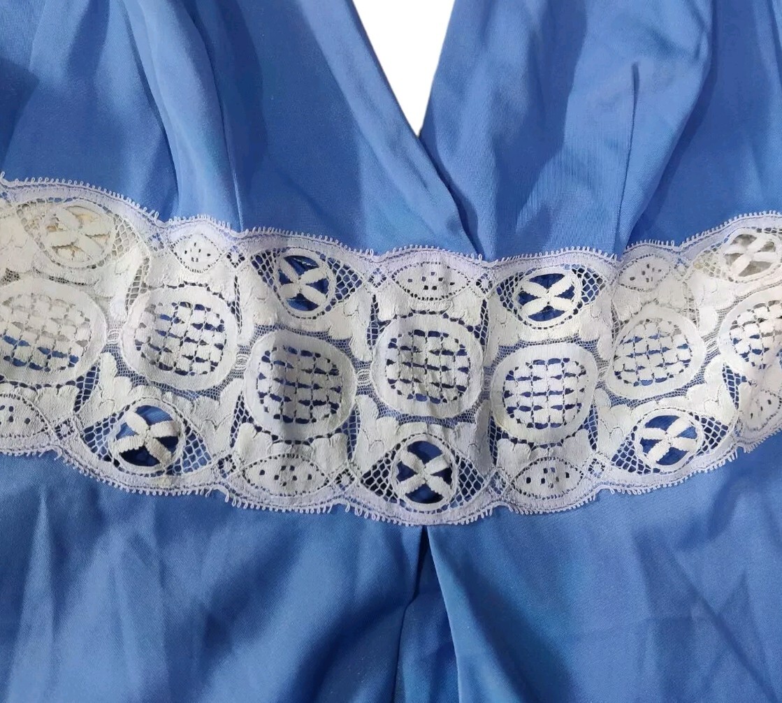 Claire Sandra Lucie Ann Beverly Hills Blue Night Gown Dress NO SIZE