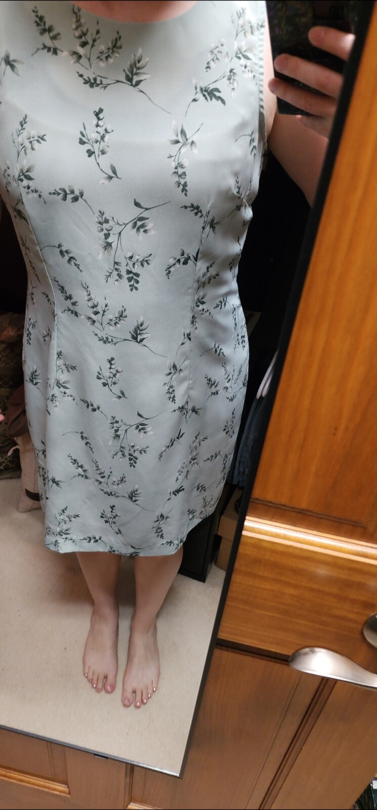 Vintage 90’s DBY Matching Dress & Jacket Set. Light Mint Green Size Medium Midi
