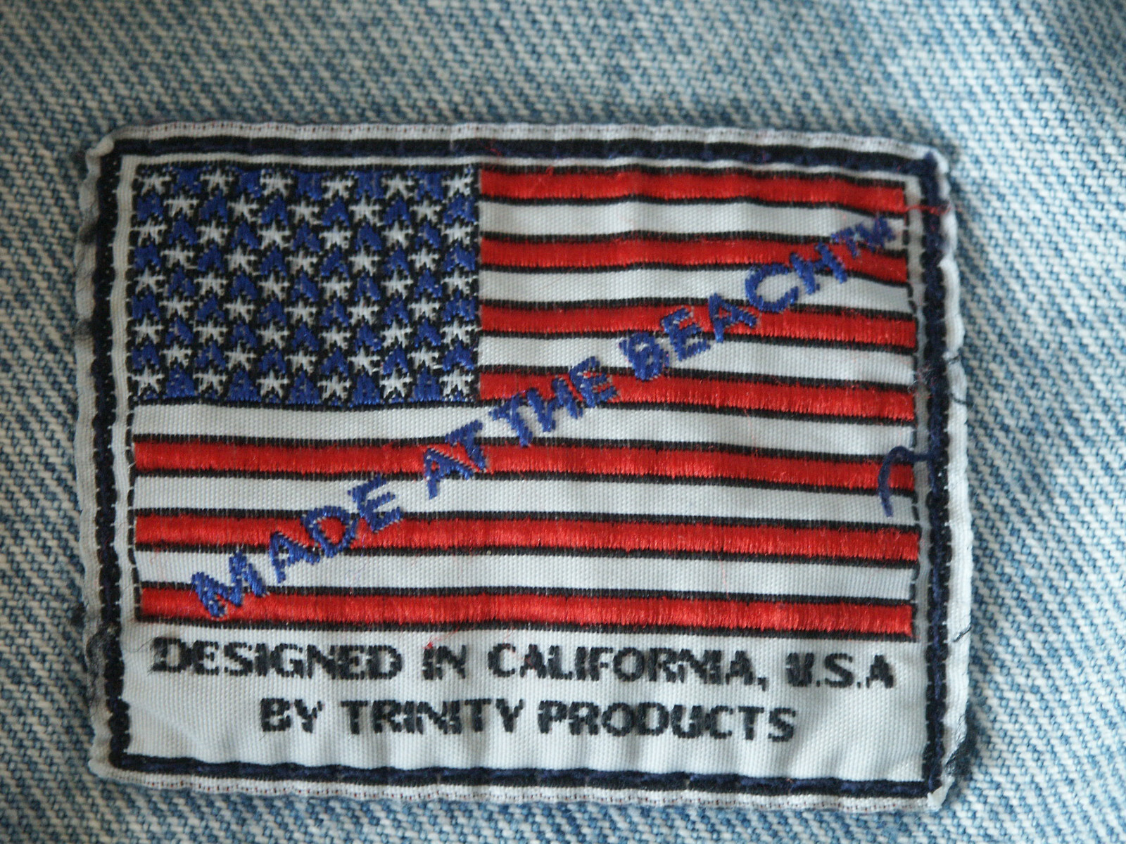 Trinity Products Vintage Denim Jacket Indian Motorcycle Graphic Women’s Large