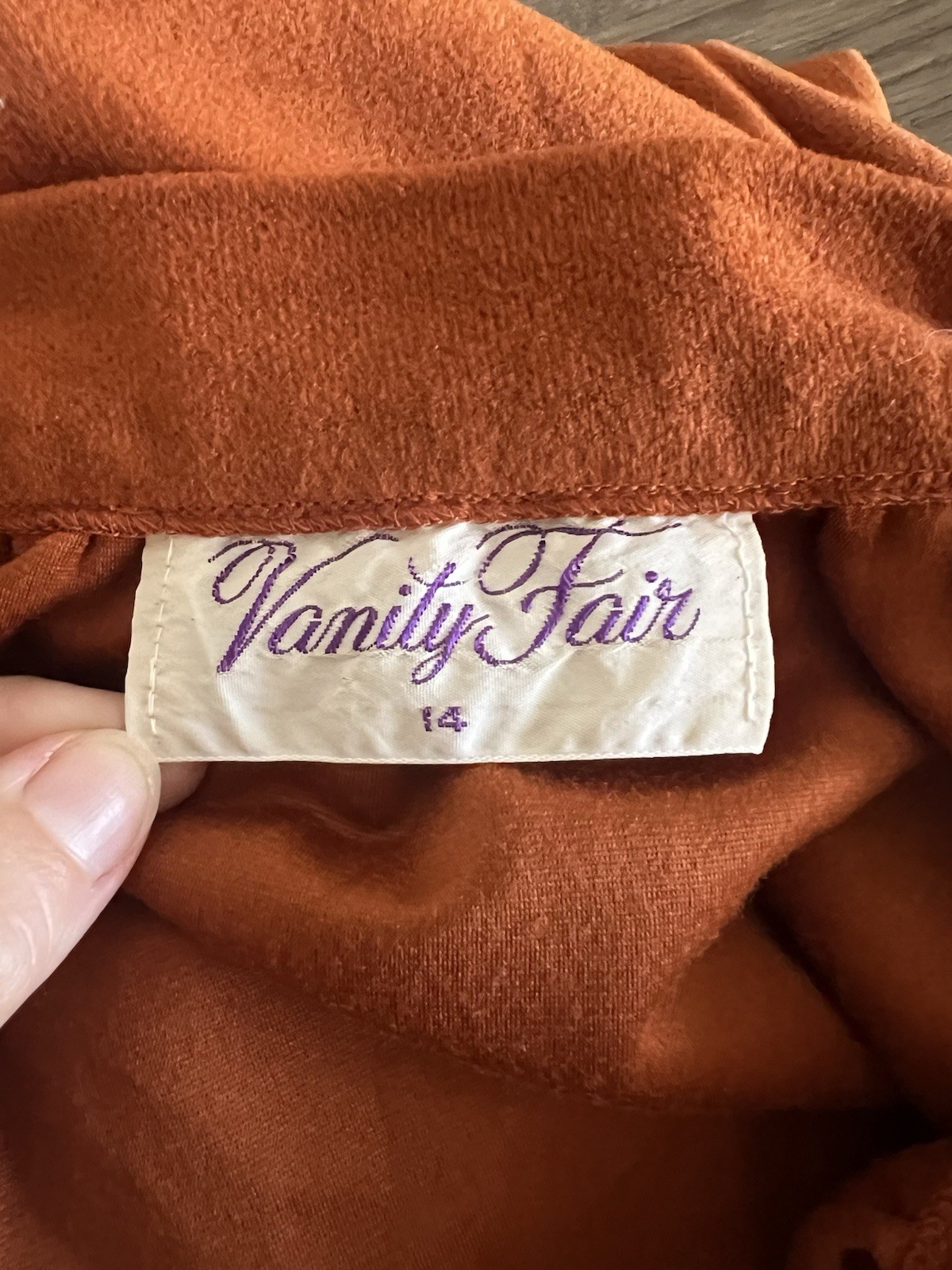 Vintage 70s maxi skirt Vanity Fair earth tones sun set scene rare size s/m boho