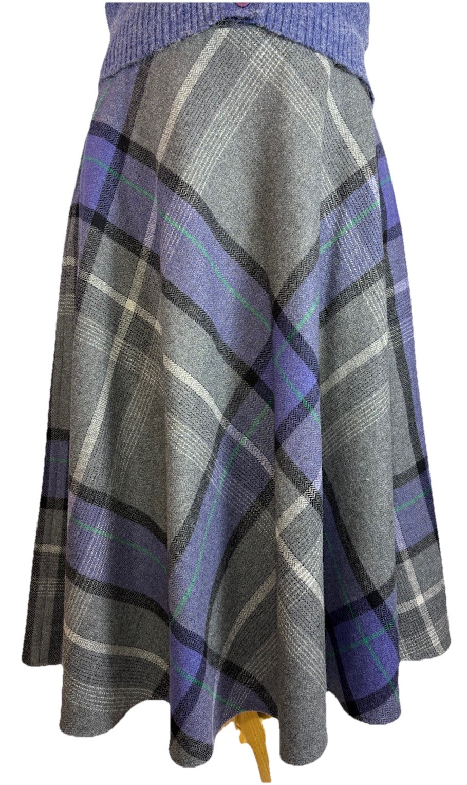 Tan Jay vintage wool blend full skirt with matching vest