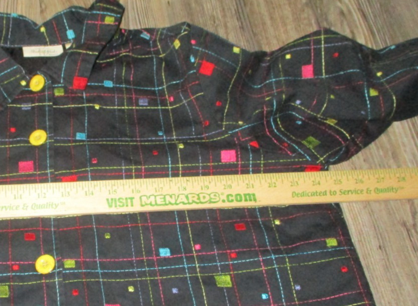 Vintage Studio Works Colorful Blazer Jacket Rainbow 80s 90s Career Office Unique