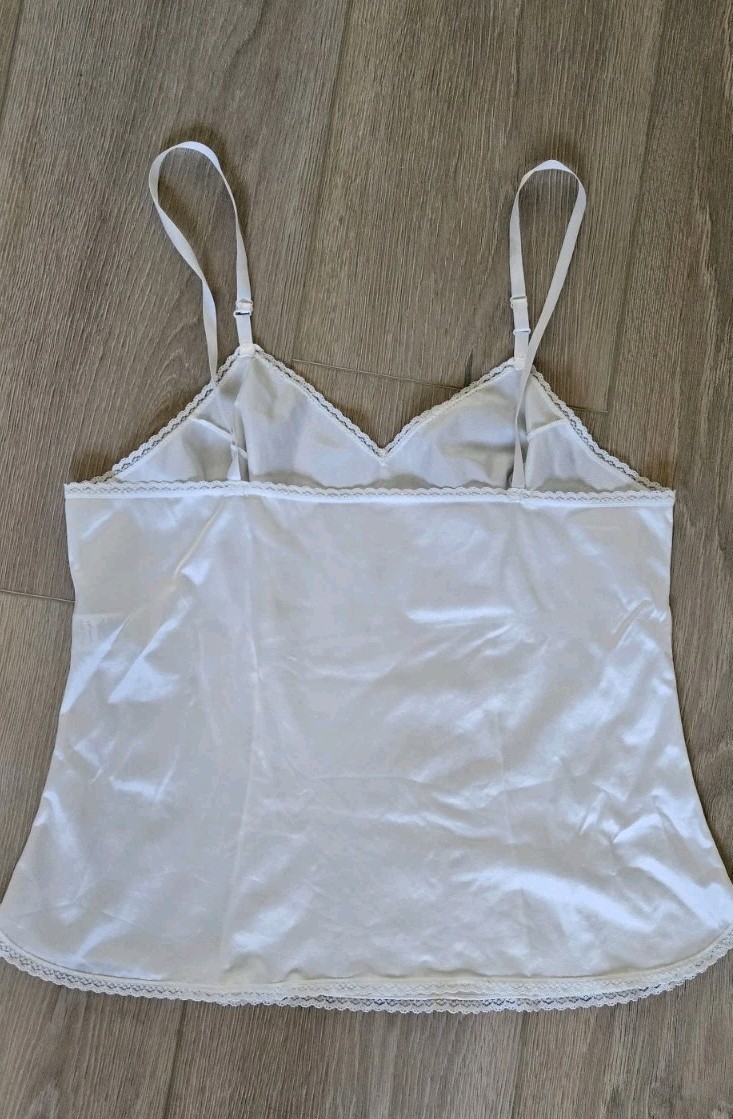 Vtg Vanity Fair Nylon White 38/44″ Camisole And Medium 30″ Half Slip, Excellent