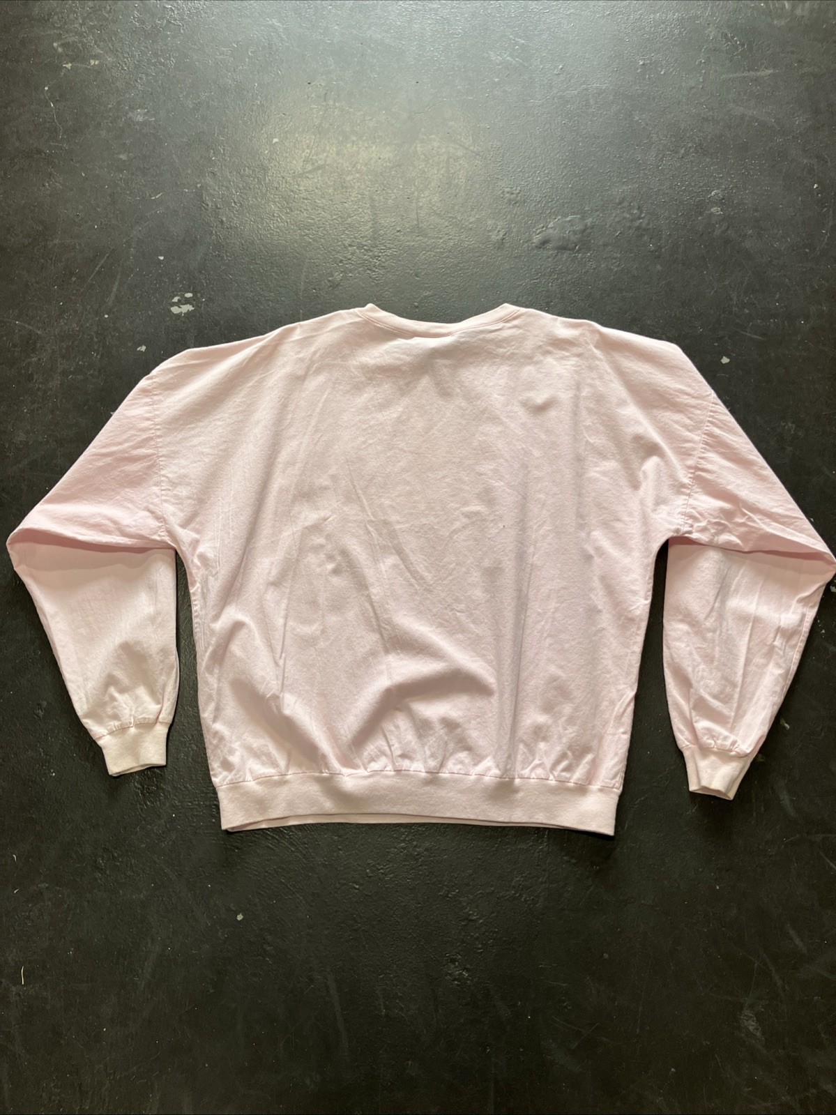 Vintage 80s Busch Gardens Puff Print Long Sleeve Pink Made In USA Shirt XL Vtg