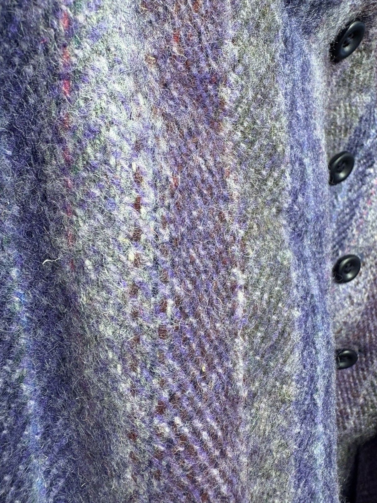 Vintage Purple Belted Jimmy Hourihan Short Wool Cape Pockets. Mint Condition