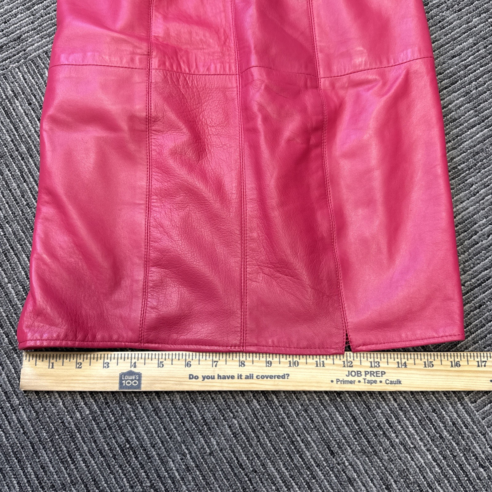 VTG 90’s Vakko Pink Leather Body Con sleeveless Barbie dress size 02