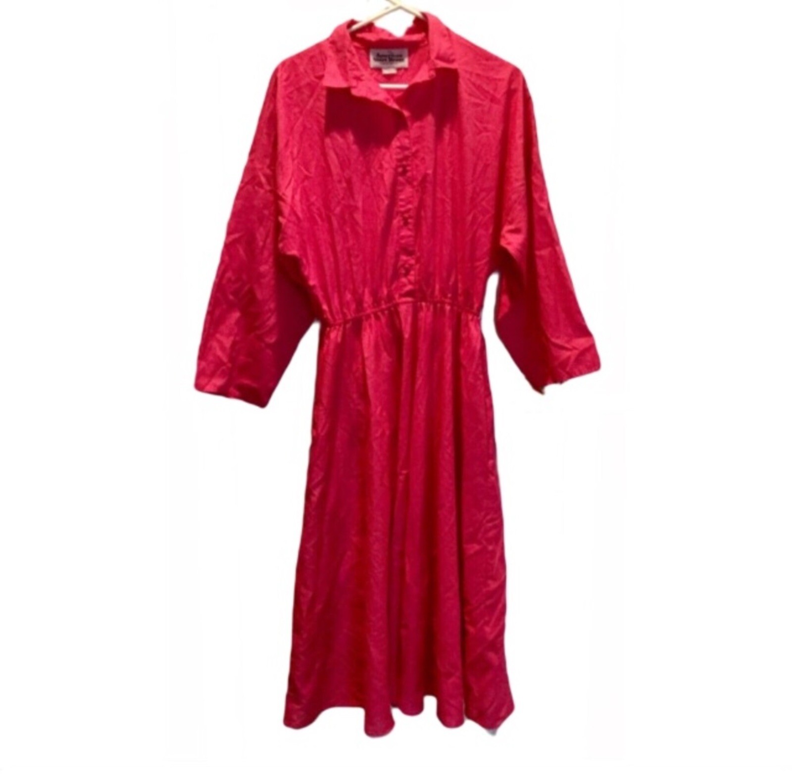 Women’s Vintage Pink 80’s The American shirt dress Shirt Dress Size 15/16 Retro