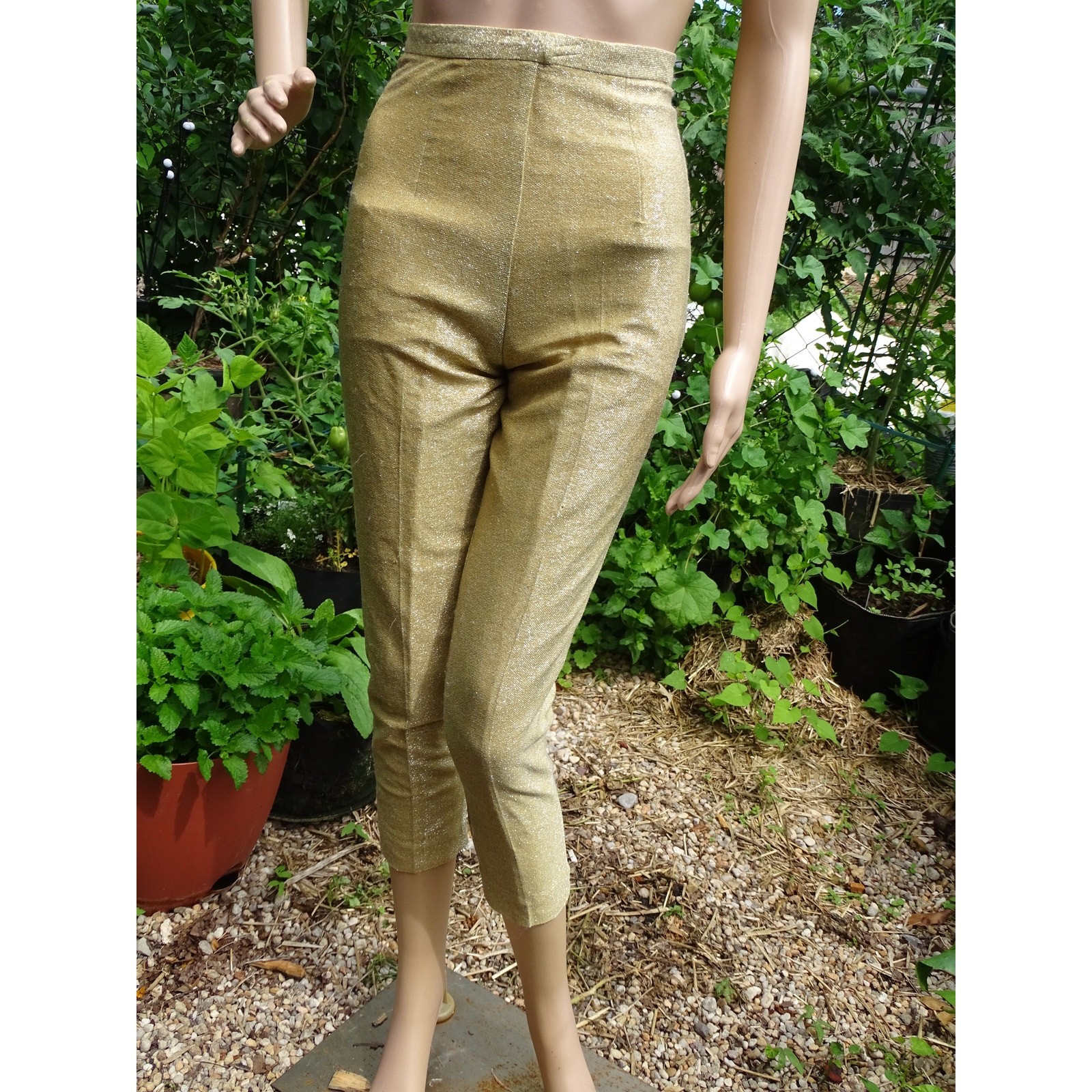 Vtg 1960s Phil Rose of California High Waisted Cigarette Pants | Modern XXS/XS